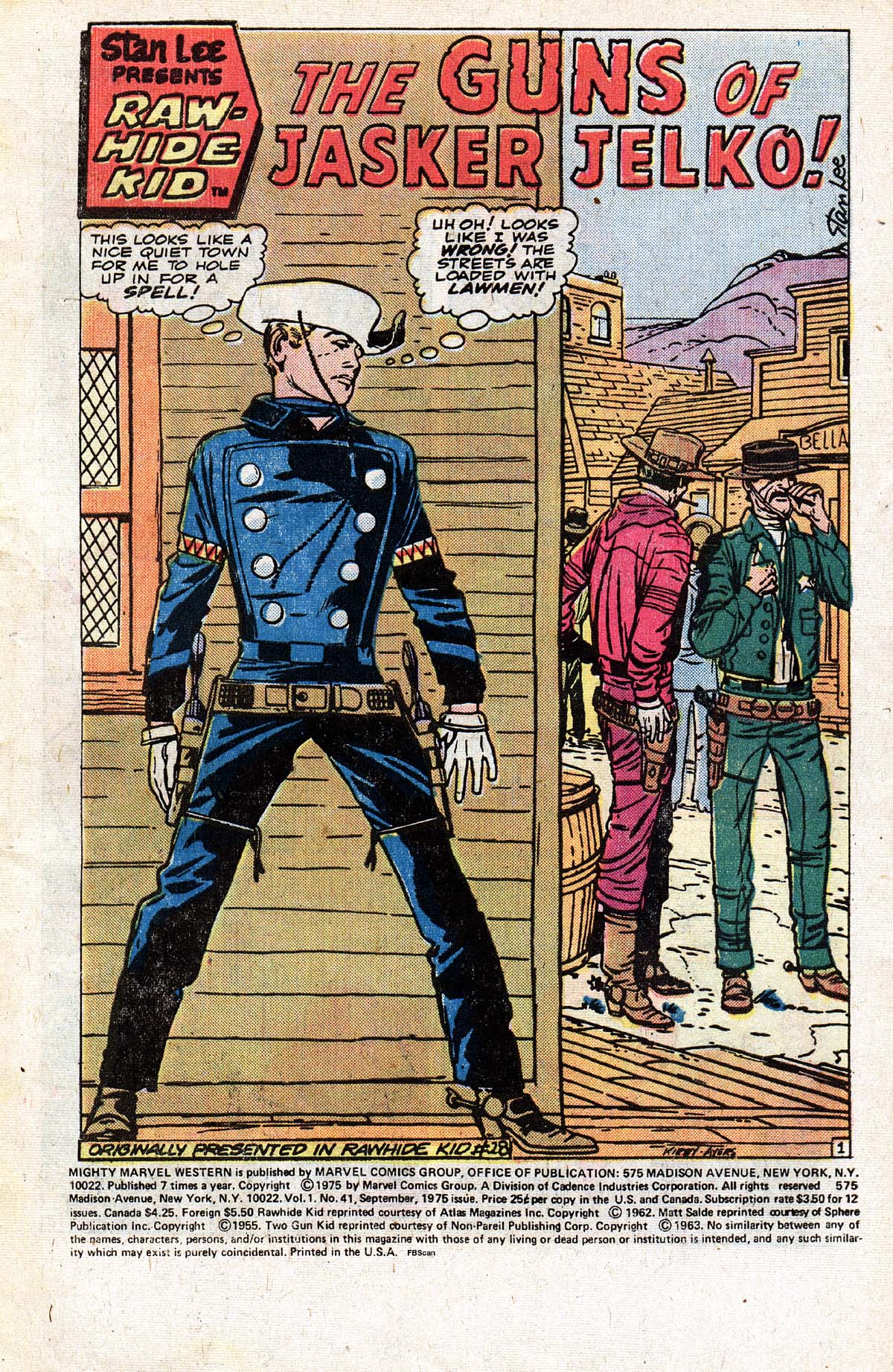 Read online The Mighty Marvel Western comic -  Issue #41 - 2