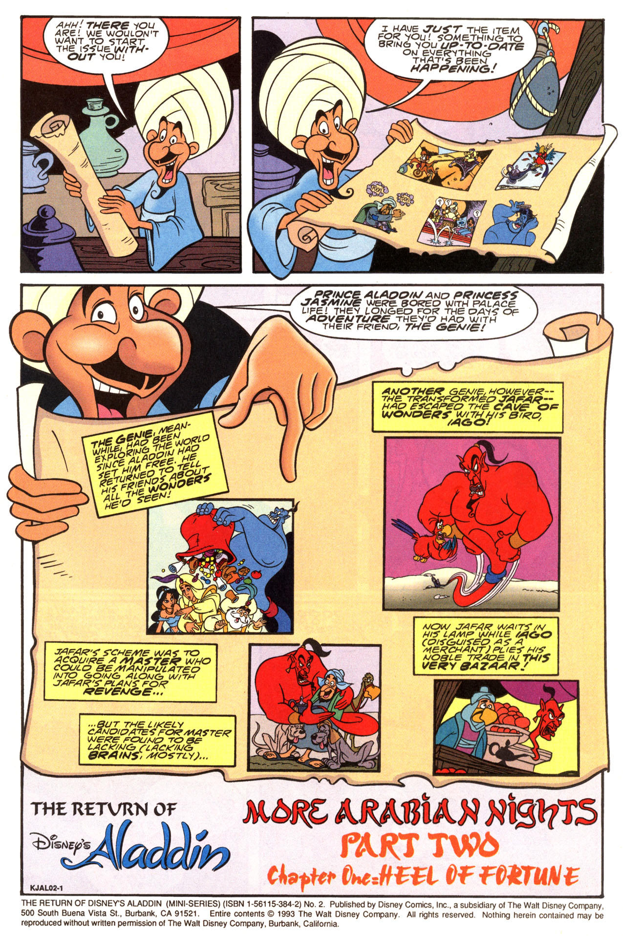 Read online The Return of Disney's Aladdin comic -  Issue #2 - 3