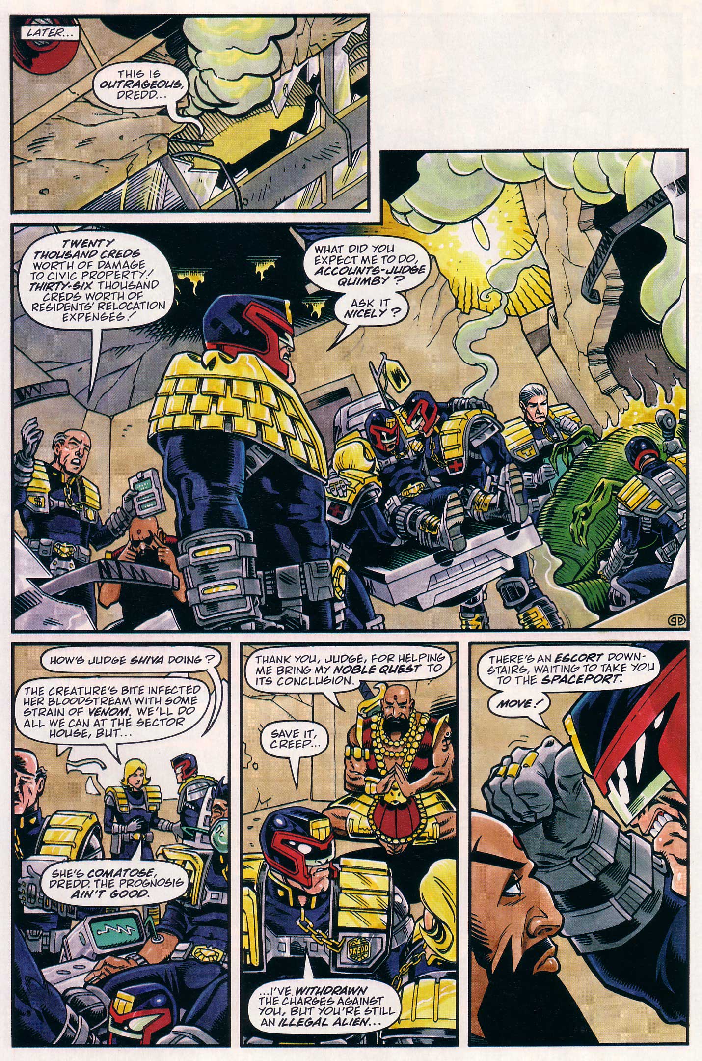 Read online Judge Dredd Lawman of the Future comic -  Issue #20 - 25