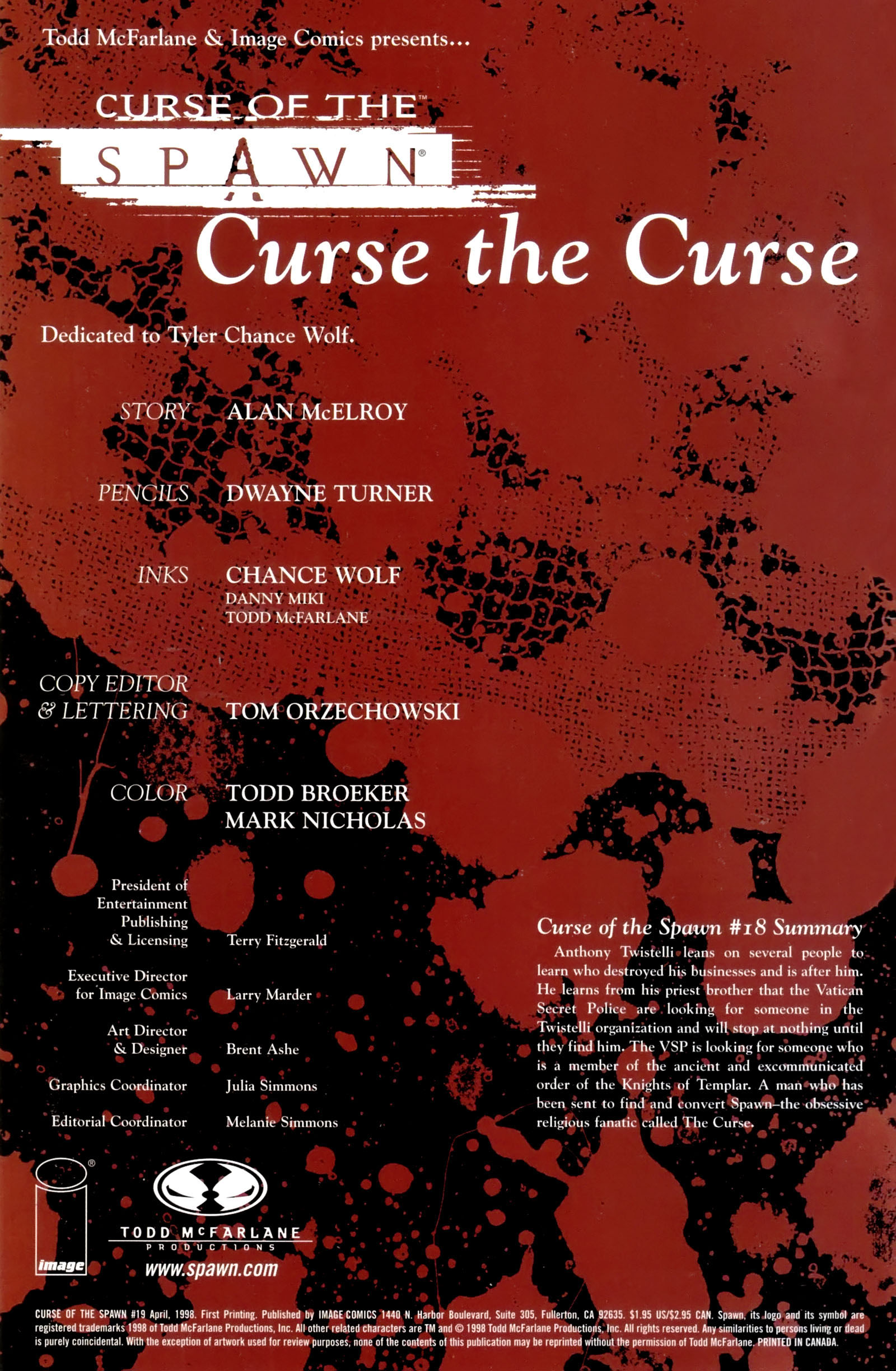 Read online Curse of the Spawn comic -  Issue #19 - 2