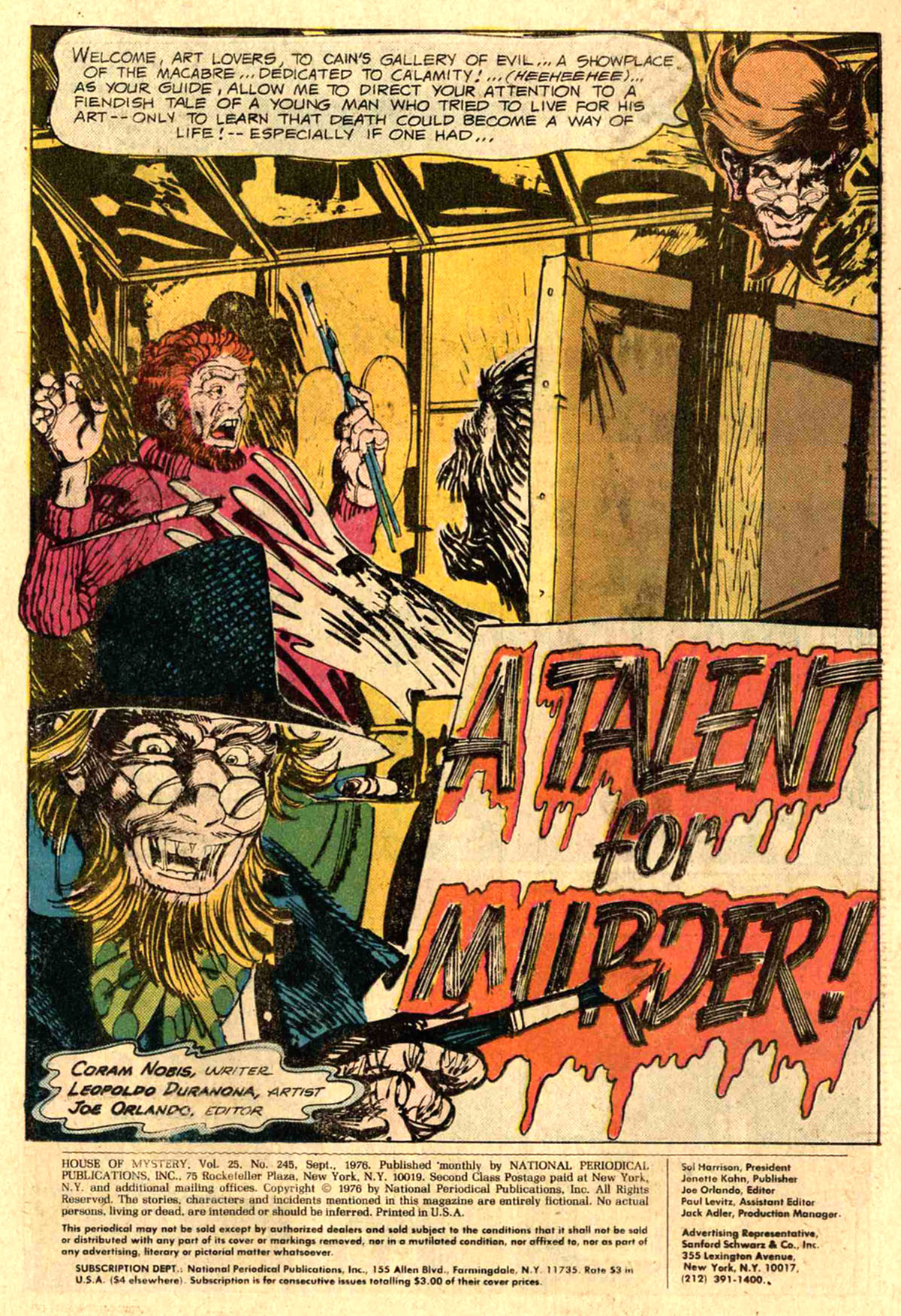 Read online House of Mystery (1951) comic -  Issue #245 - 3