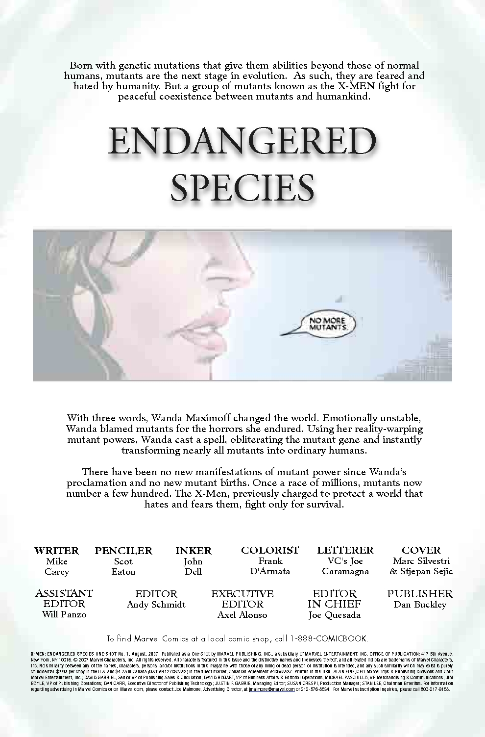 Read online X-Men: Endangered Species comic -  Issue # Full - 2