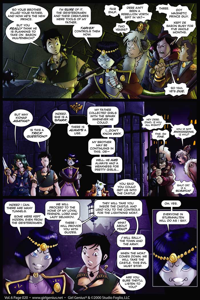 Read online Girl Genius (2002) comic -  Issue #6 - 20