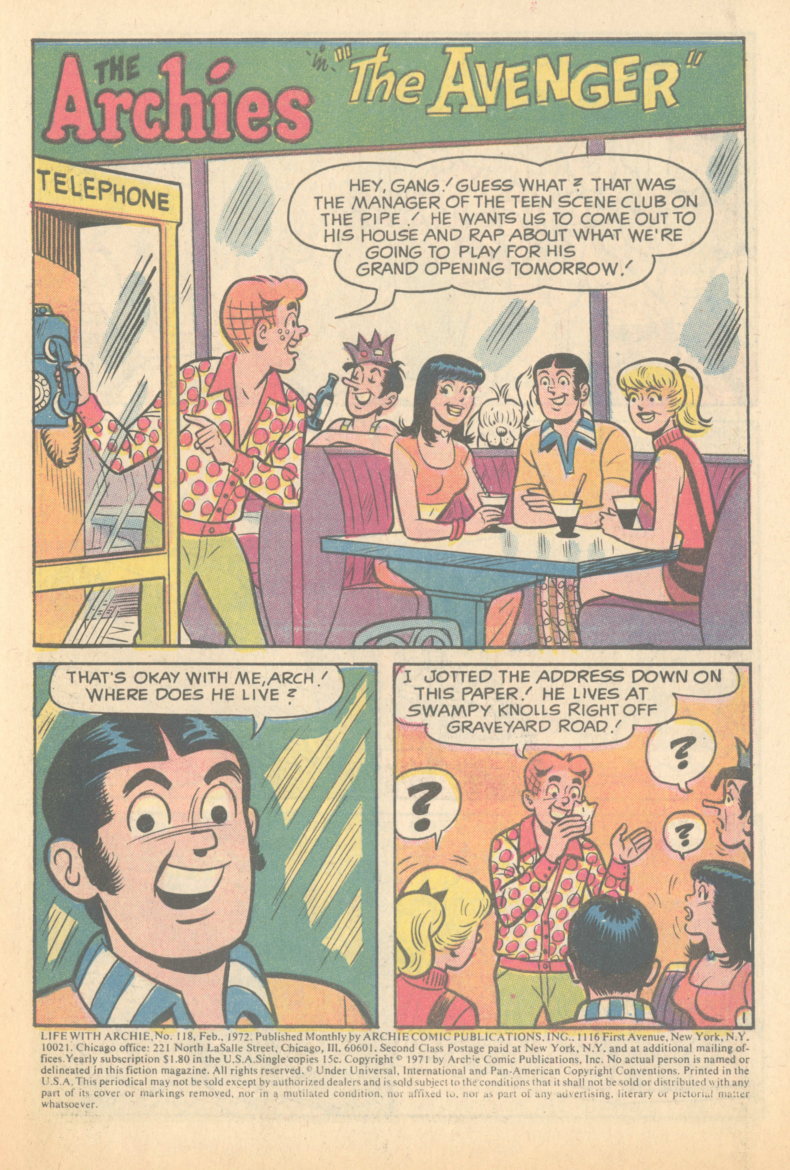 Read online Life With Archie (1958) comic -  Issue #118 - 3