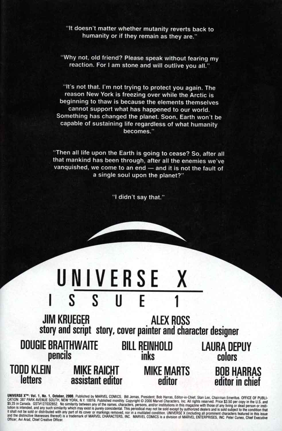 Read online Universe X comic -  Issue #1 - 2