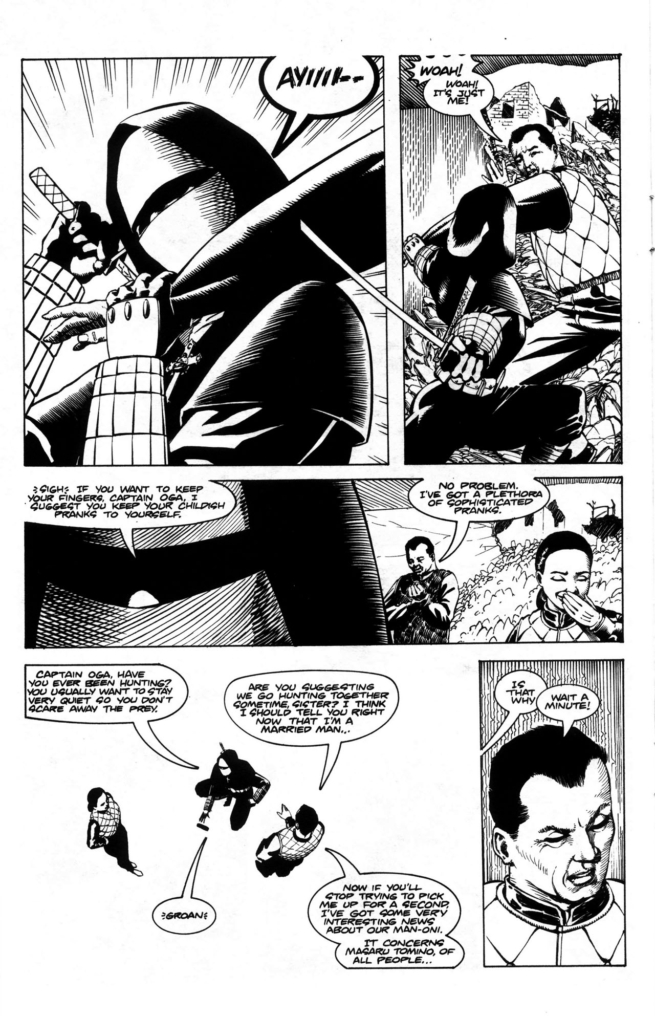 Read online Warrior Nun: Black & White comic -  Issue #5 - 10