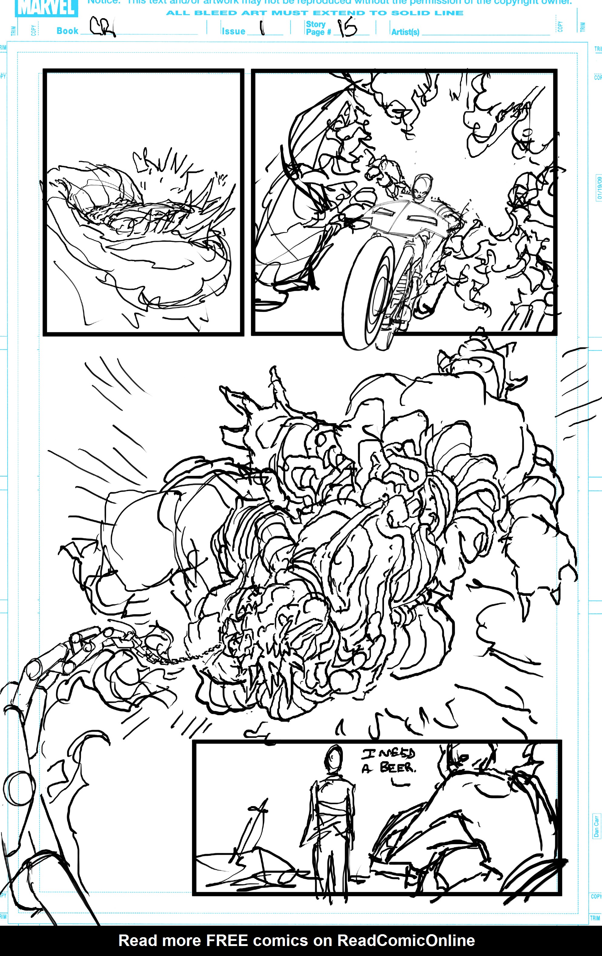 Read online Ghost Rider (2019) comic -  Issue # _Director's Cut - 113