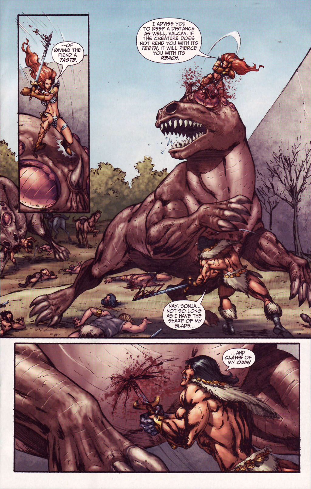 Read online Red Sonja / Claw The Unconquered: Devil's Hands comic -  Issue # TPB - 30