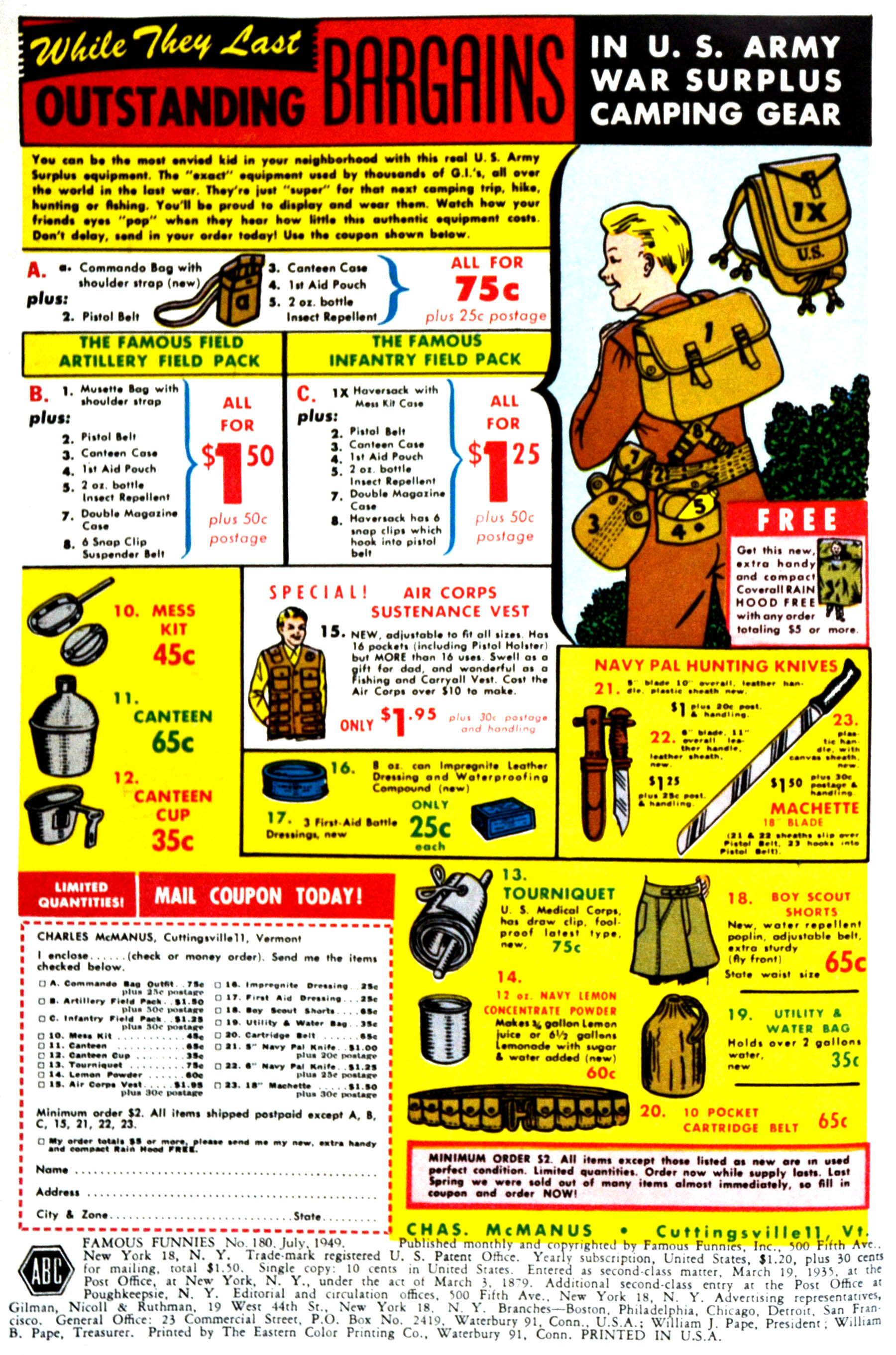 Read online Famous Funnies comic -  Issue #180 - 2