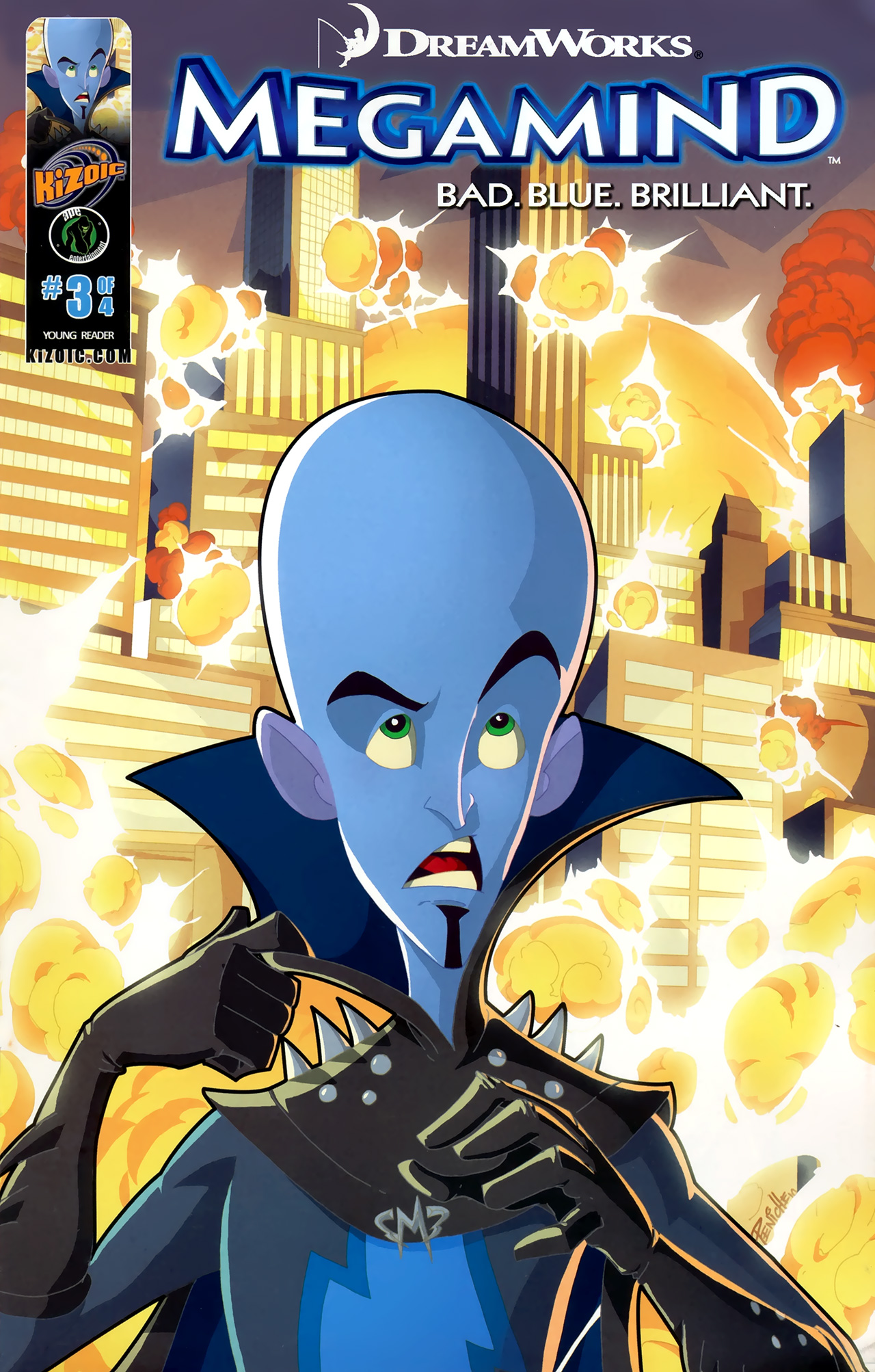 Read online Megamind: Bad. Blue. Brilliant. comic -  Issue #3 - 1