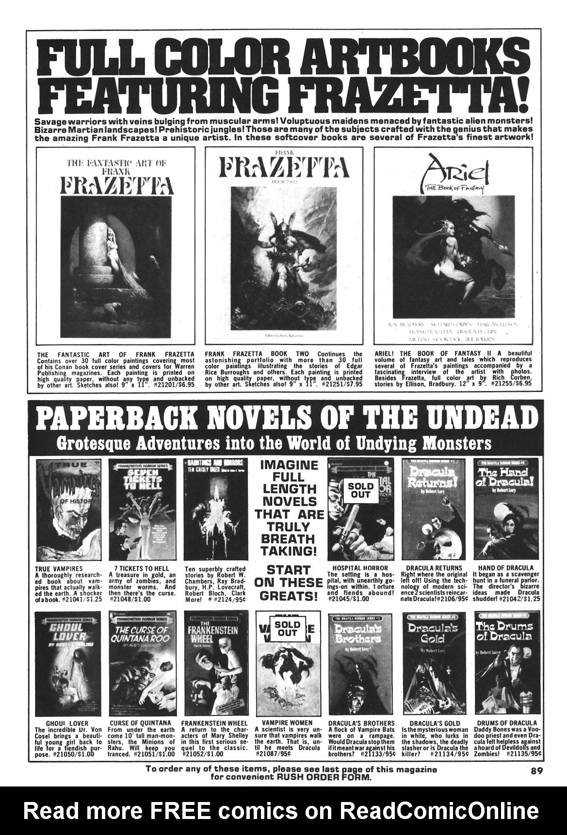 Read online Vampirella (1969) comic -  Issue #64 - 89