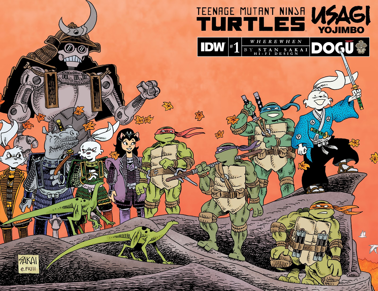 Teenage Mutant Ninja Turtles/Usagi Yojimbo: WhereWhen 1 Page 1