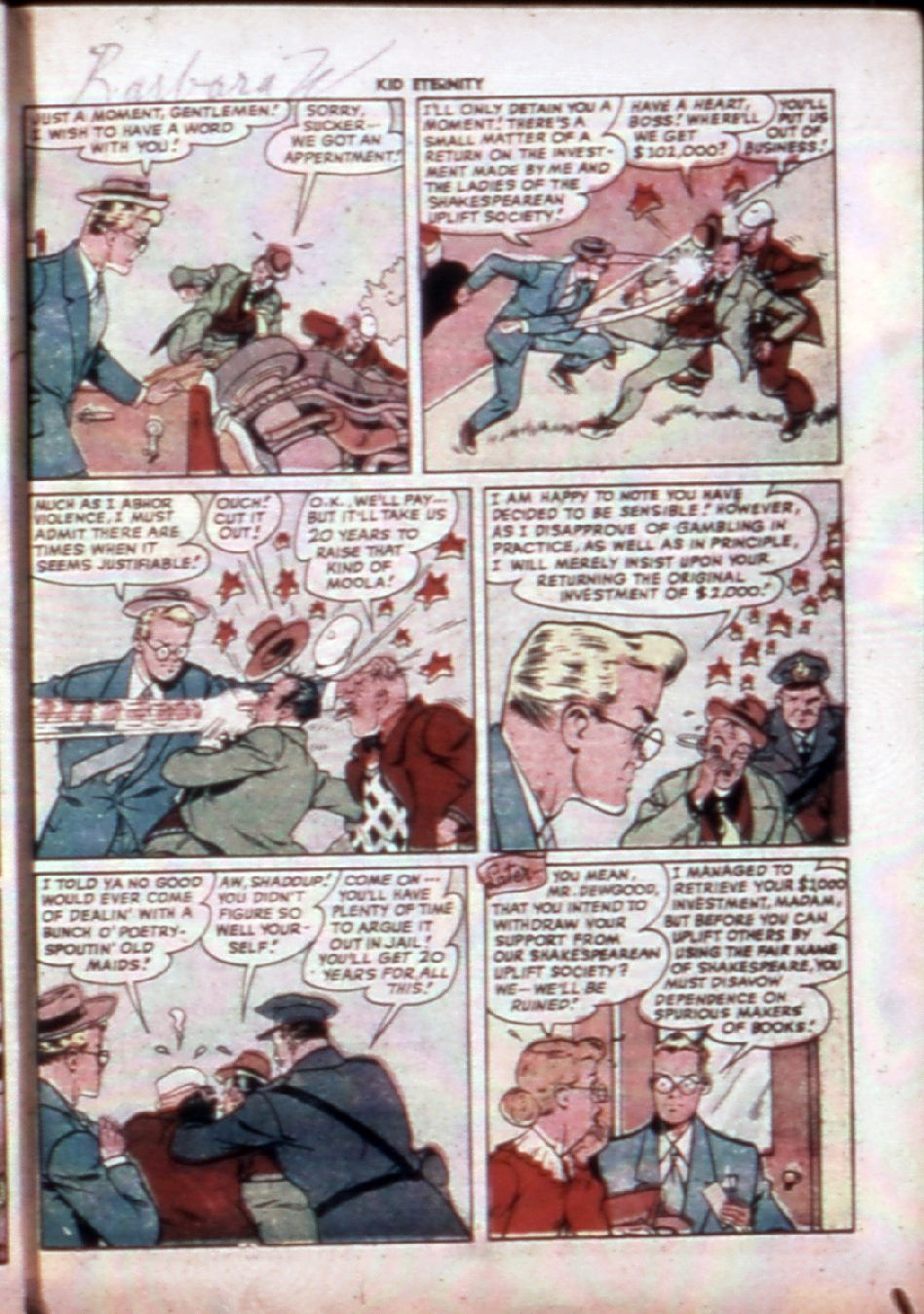 Read online Kid Eternity (1946) comic -  Issue #13 - 33