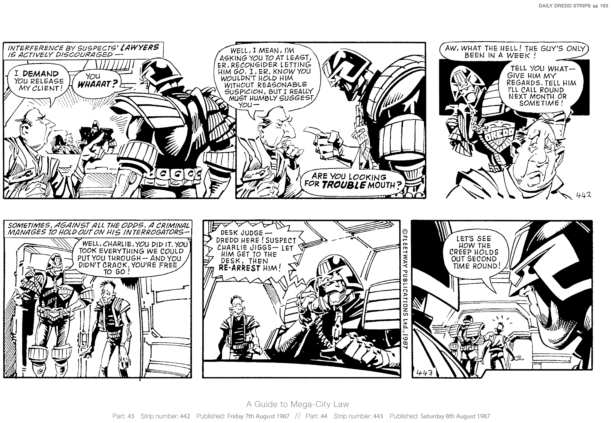 Read online Judge Dredd: The Daily Dredds comic -  Issue # TPB 2 - 166