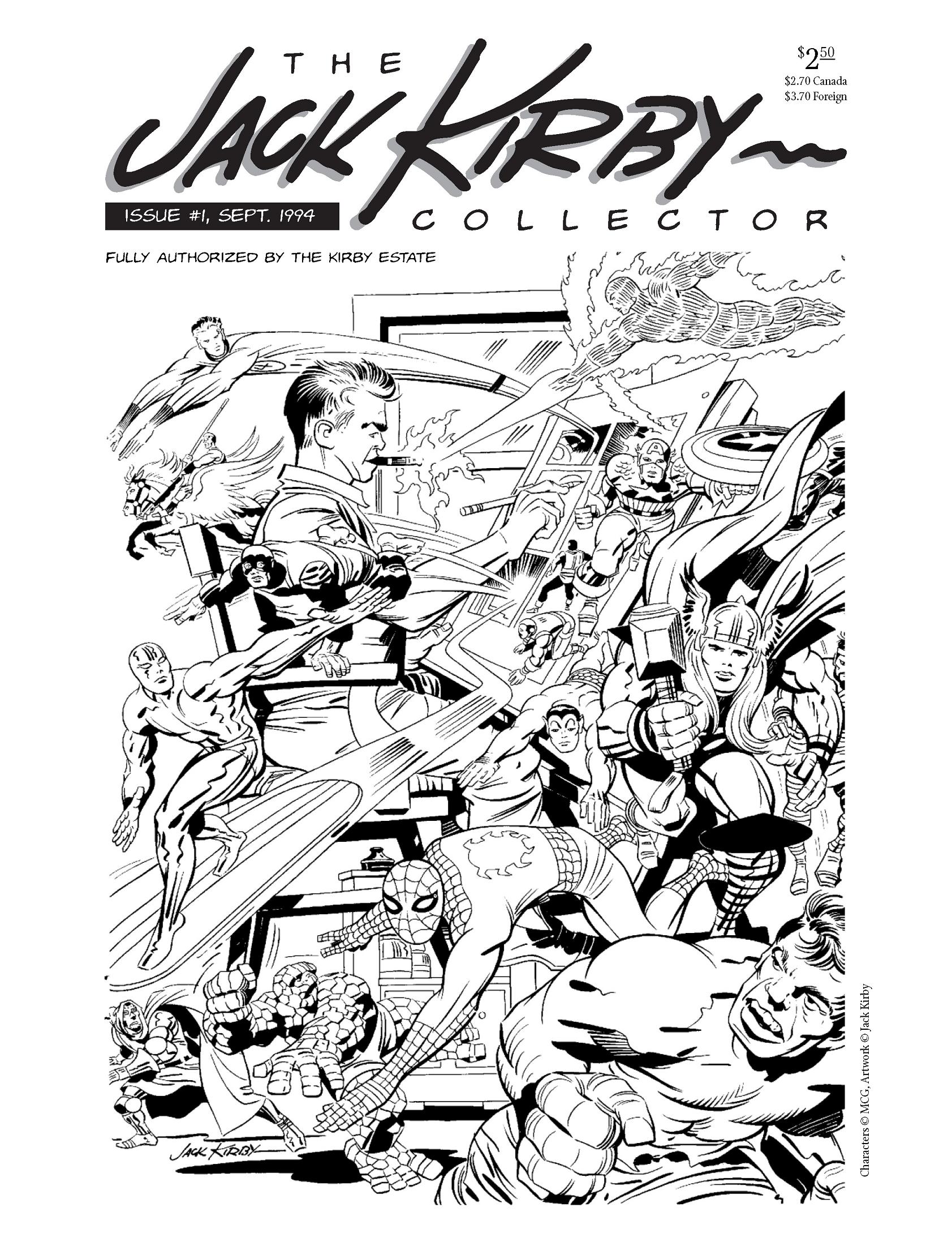 Read online The Jack Kirby Collector comic -  Issue #1 - 1