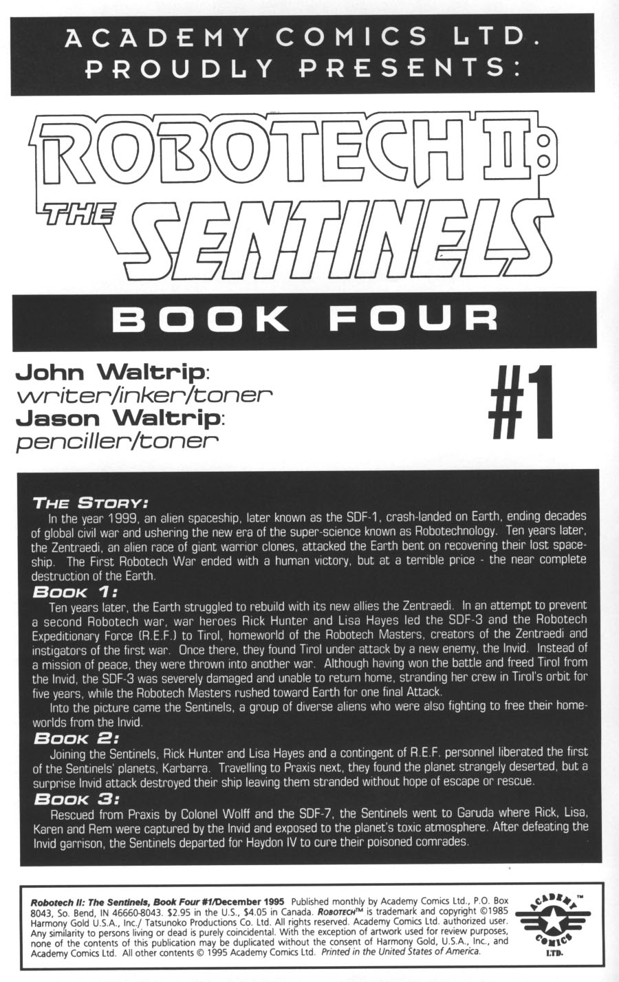 Read online Robotech II: The Sentinels comic -  Issue #1 - 2