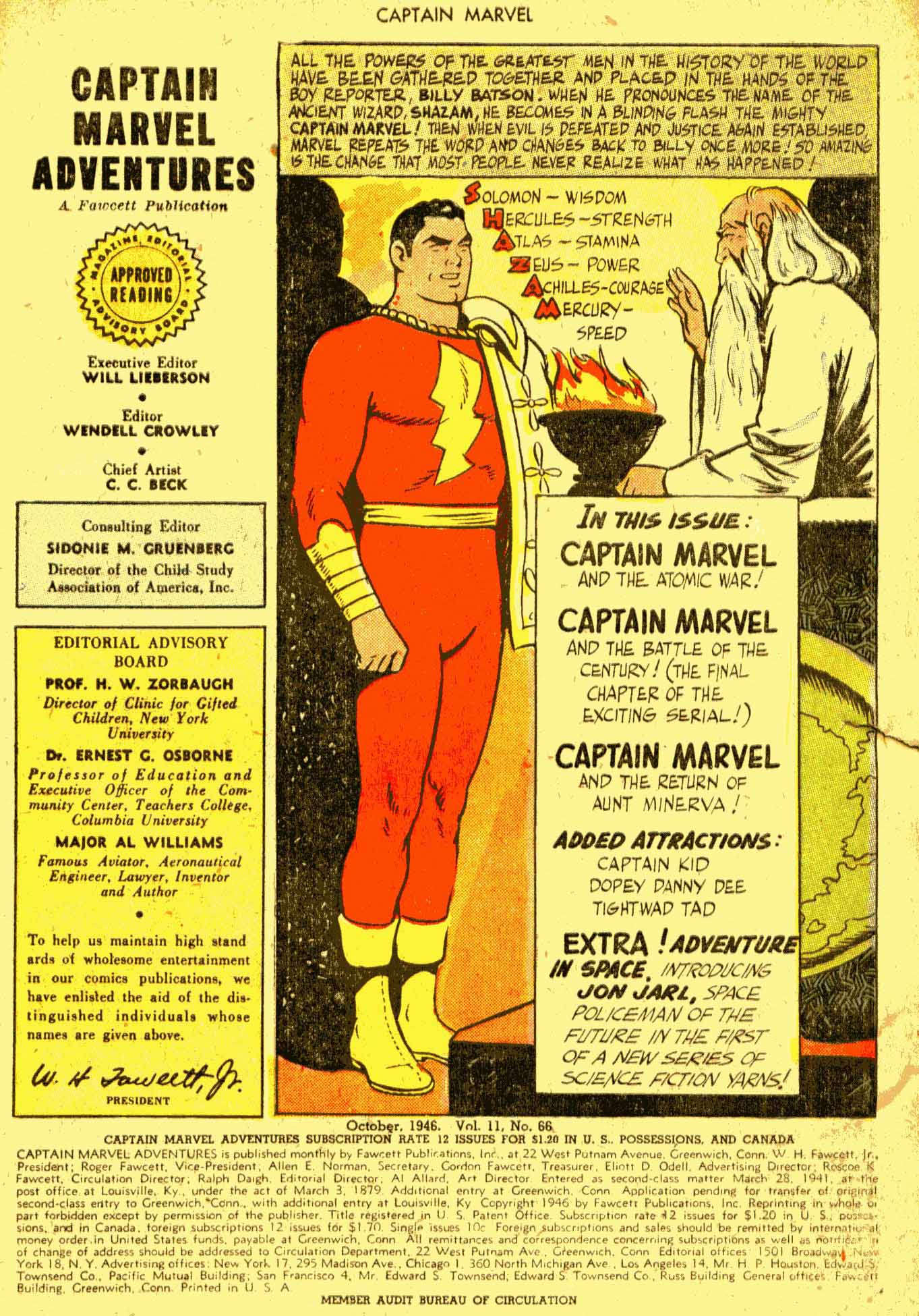 Read online Captain Marvel Adventures comic -  Issue #66 - 1