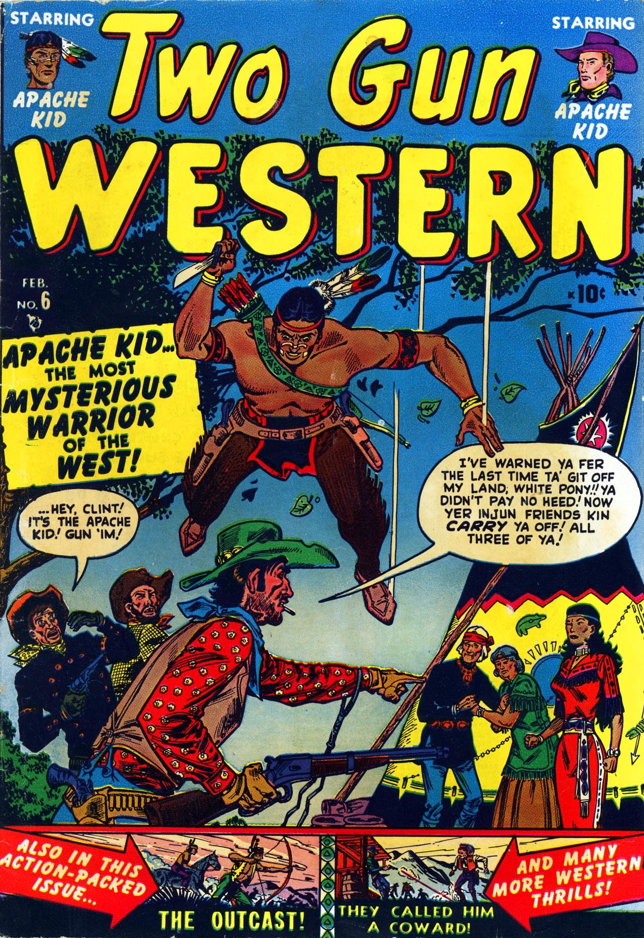 Read online Two Gun Western (1950) comic -  Issue #6 - 1