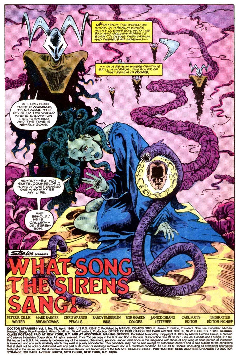 Read online Doctor Strange (1974) comic -  Issue #76 - 2