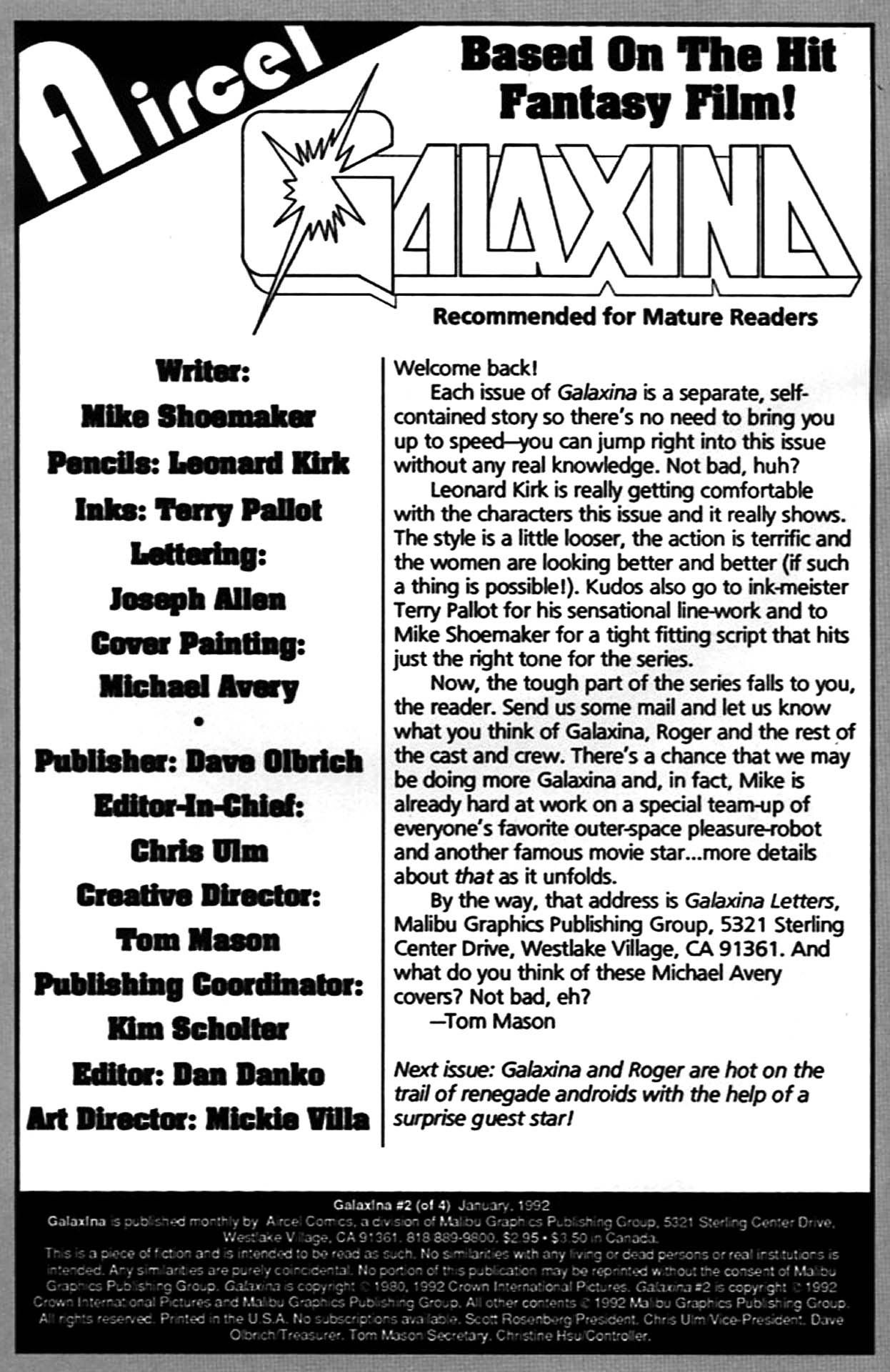 Read online Galaxina comic -  Issue #2 - 3