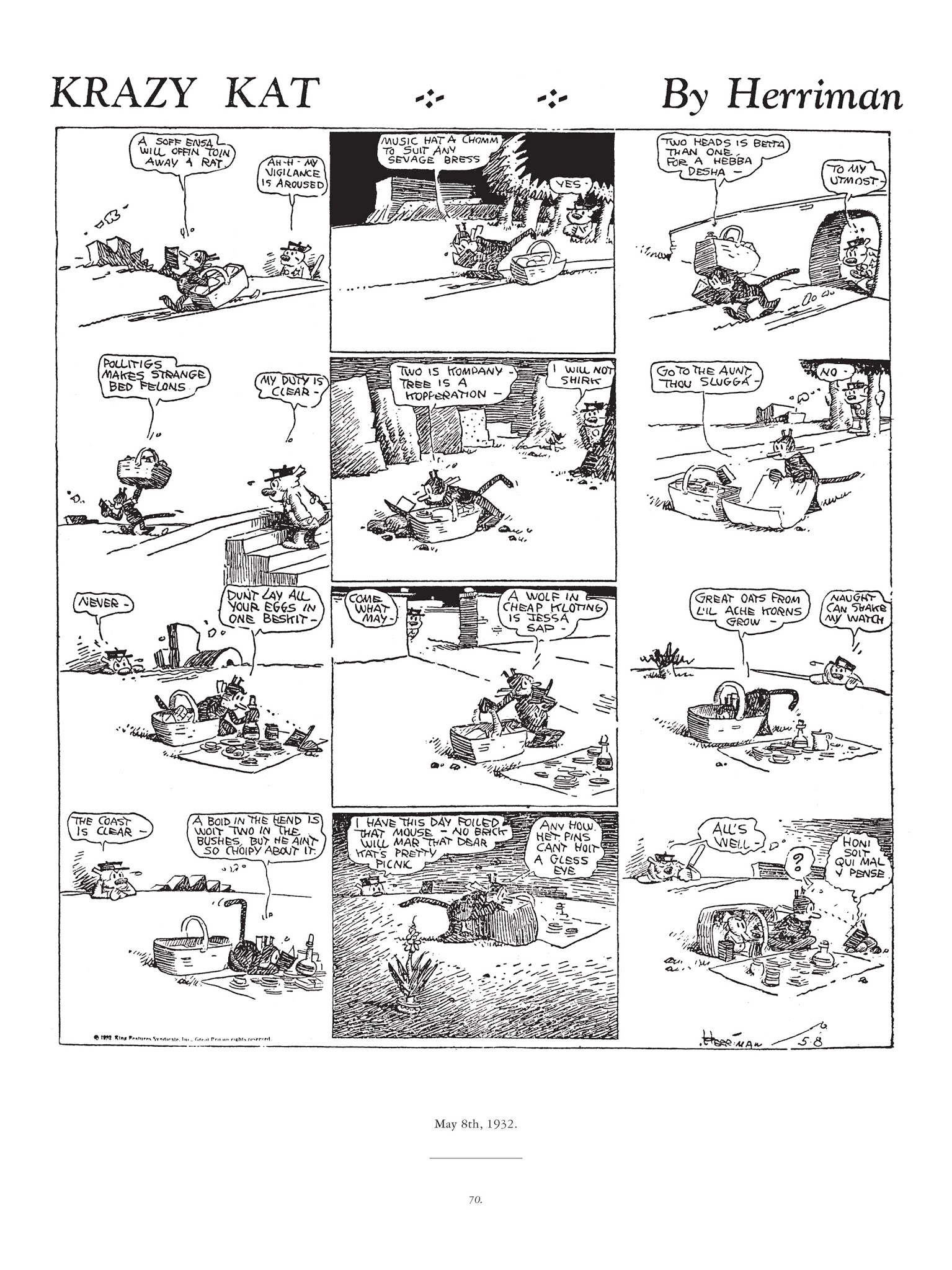 Read online Krazy & Ignatz comic -  Issue # TPB 7 - 67
