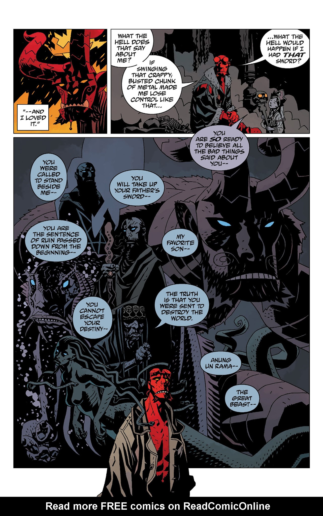 Read online Hellboy: The Wild Hunt comic -  Issue # TPB - 160