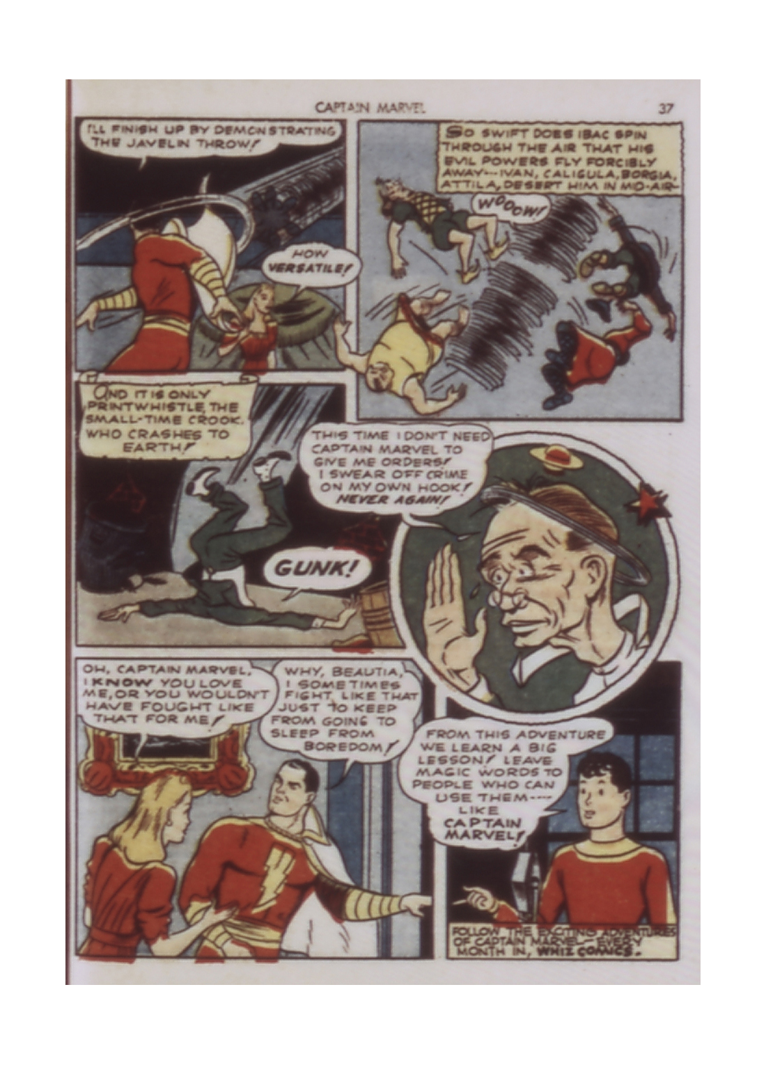 Read online Captain Marvel Adventures comic -  Issue #9 - 37