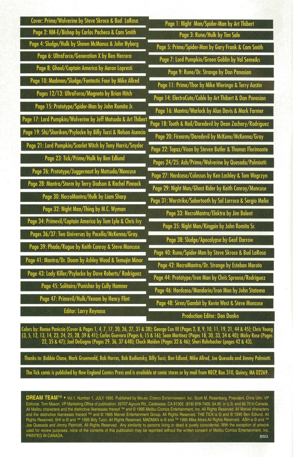 Read online Dream Team comic -  Issue # Full - 2