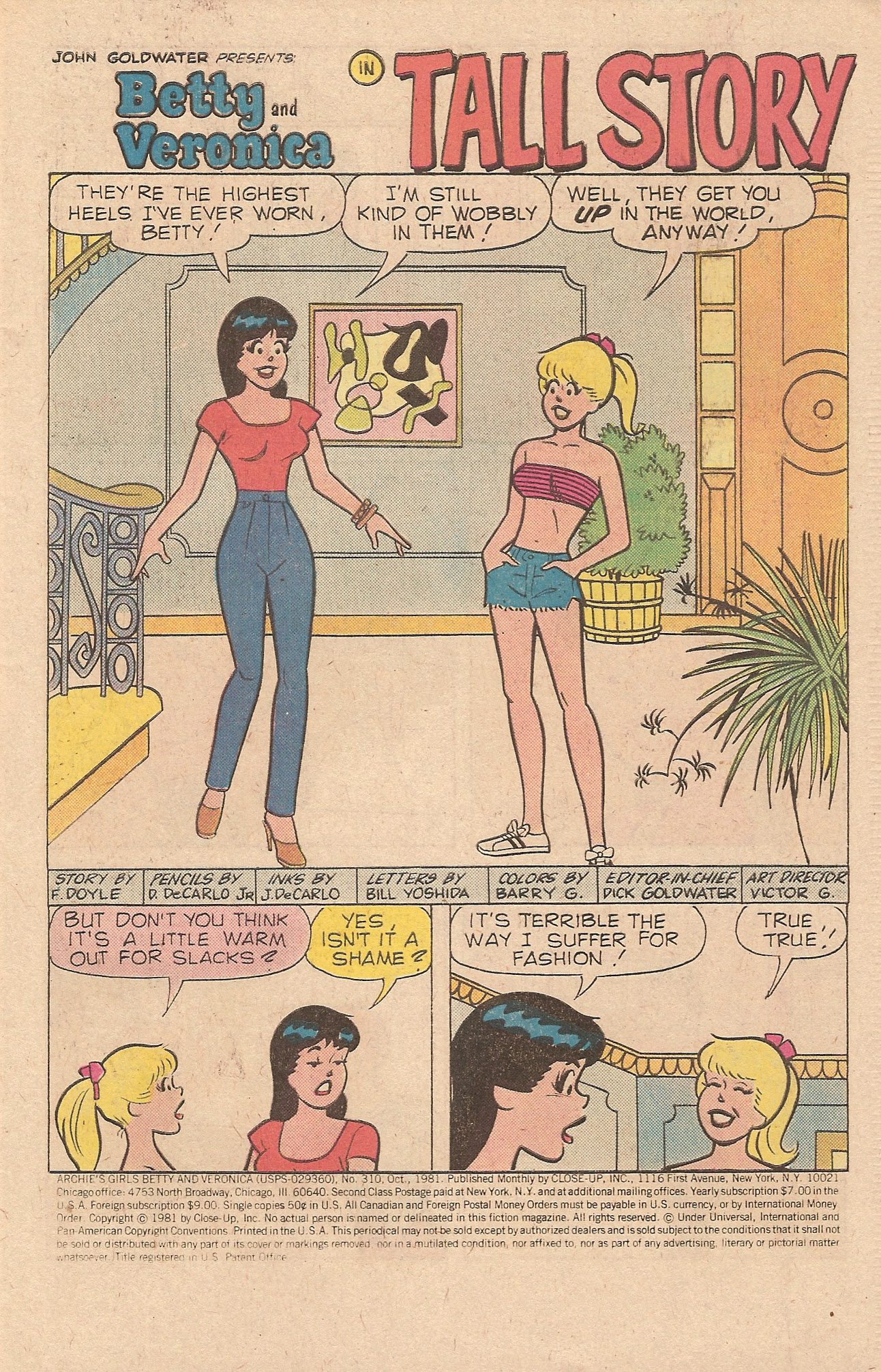 Read online Archie's Girls Betty and Veronica comic -  Issue #310 - 3