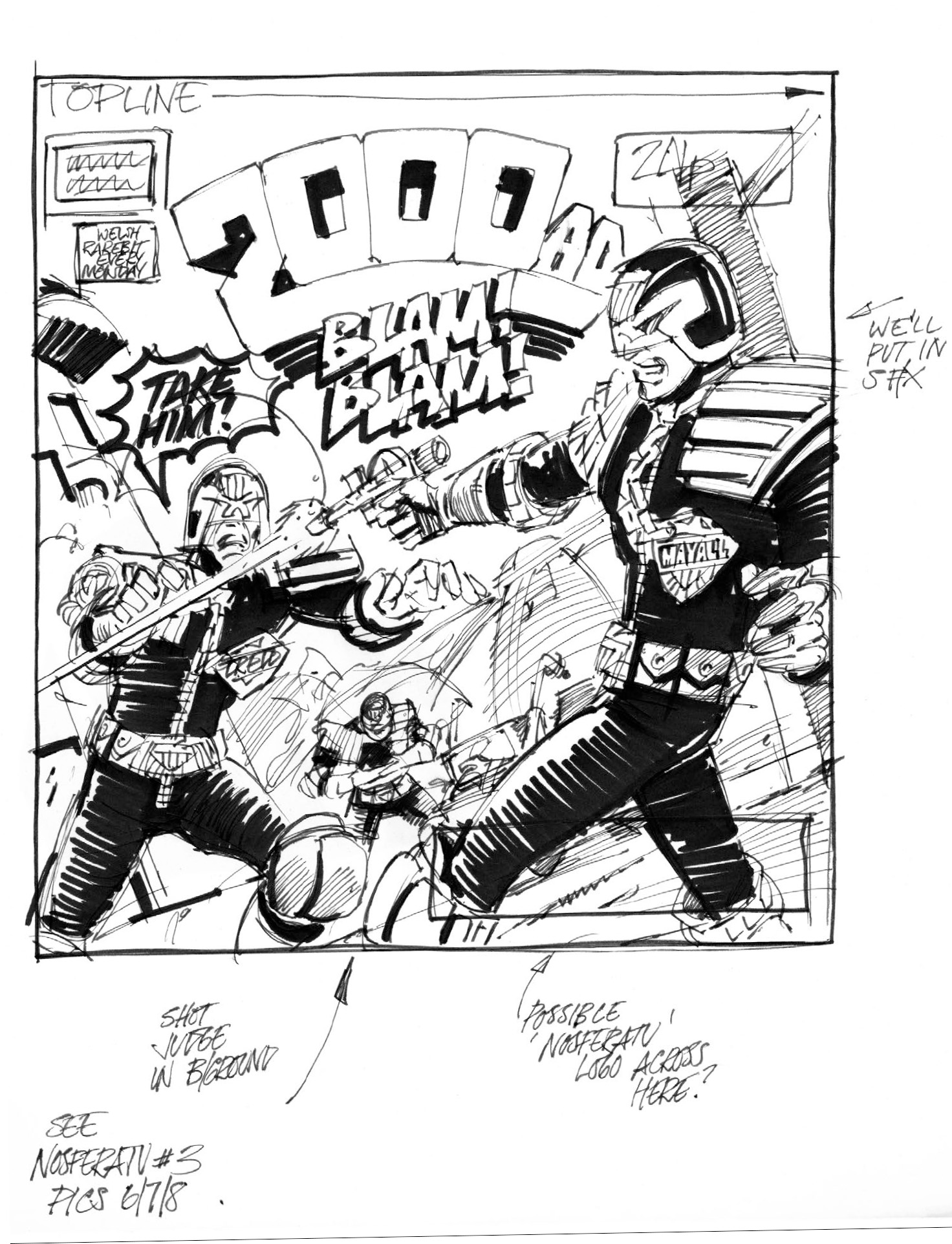 Read online Judge Dredd Megazine (Vol. 5) comic -  Issue #448 - 126
