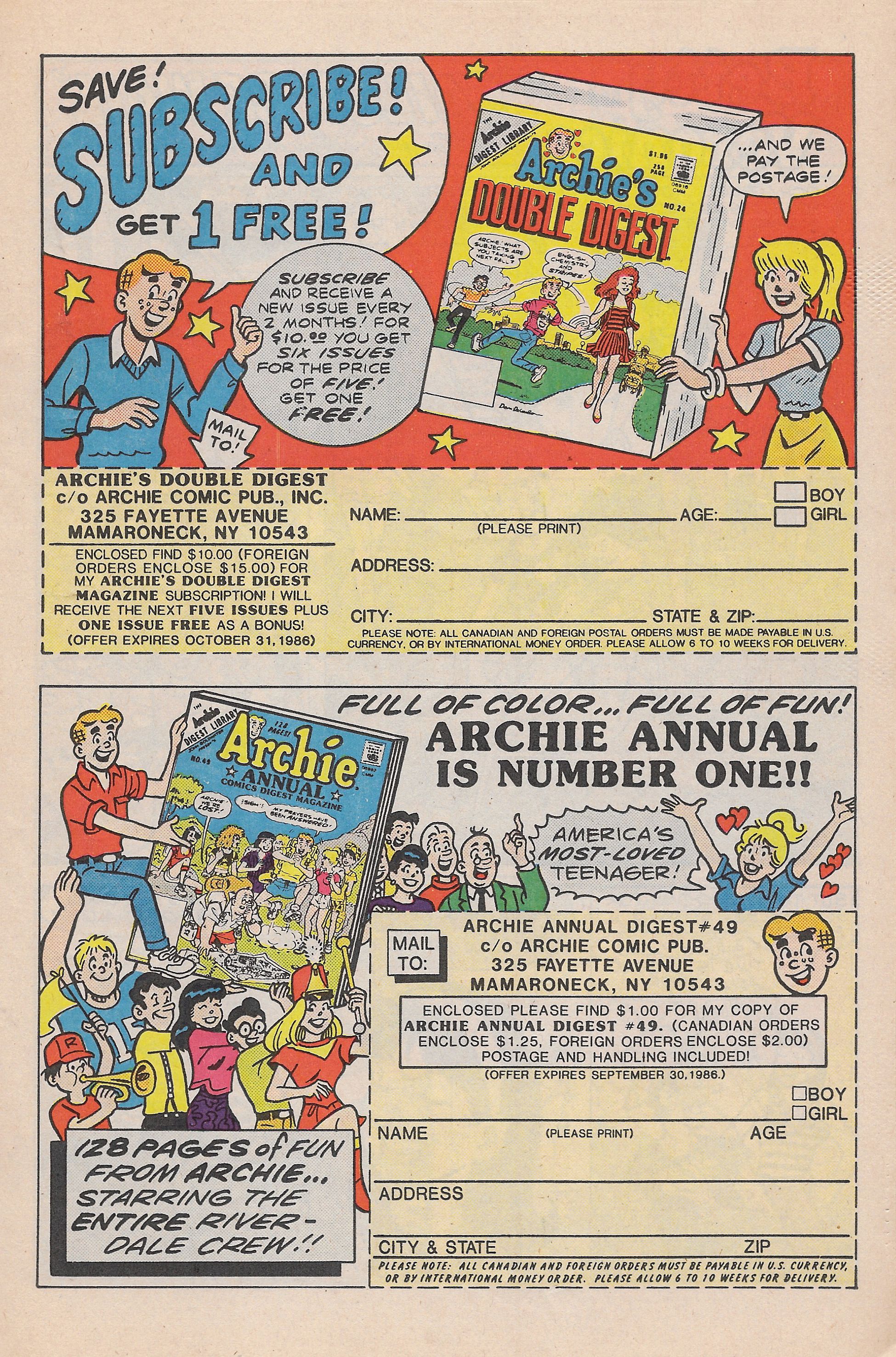 Read online Archie Giant Series Magazine comic -  Issue #561 - 19