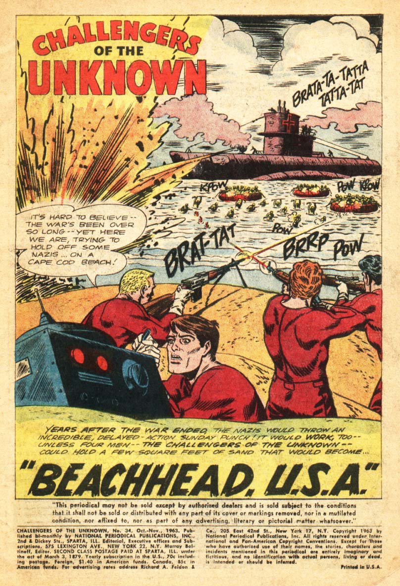 Read online Challengers of the Unknown (1958) comic -  Issue #34 - 2
