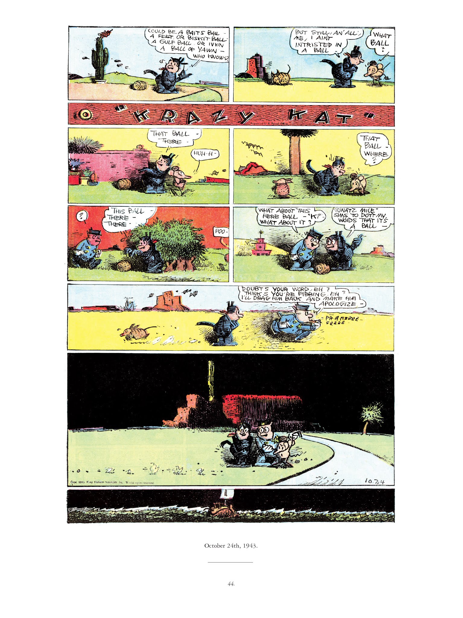 Read online Krazy & Ignatz comic -  Issue # TPB 13 - 70