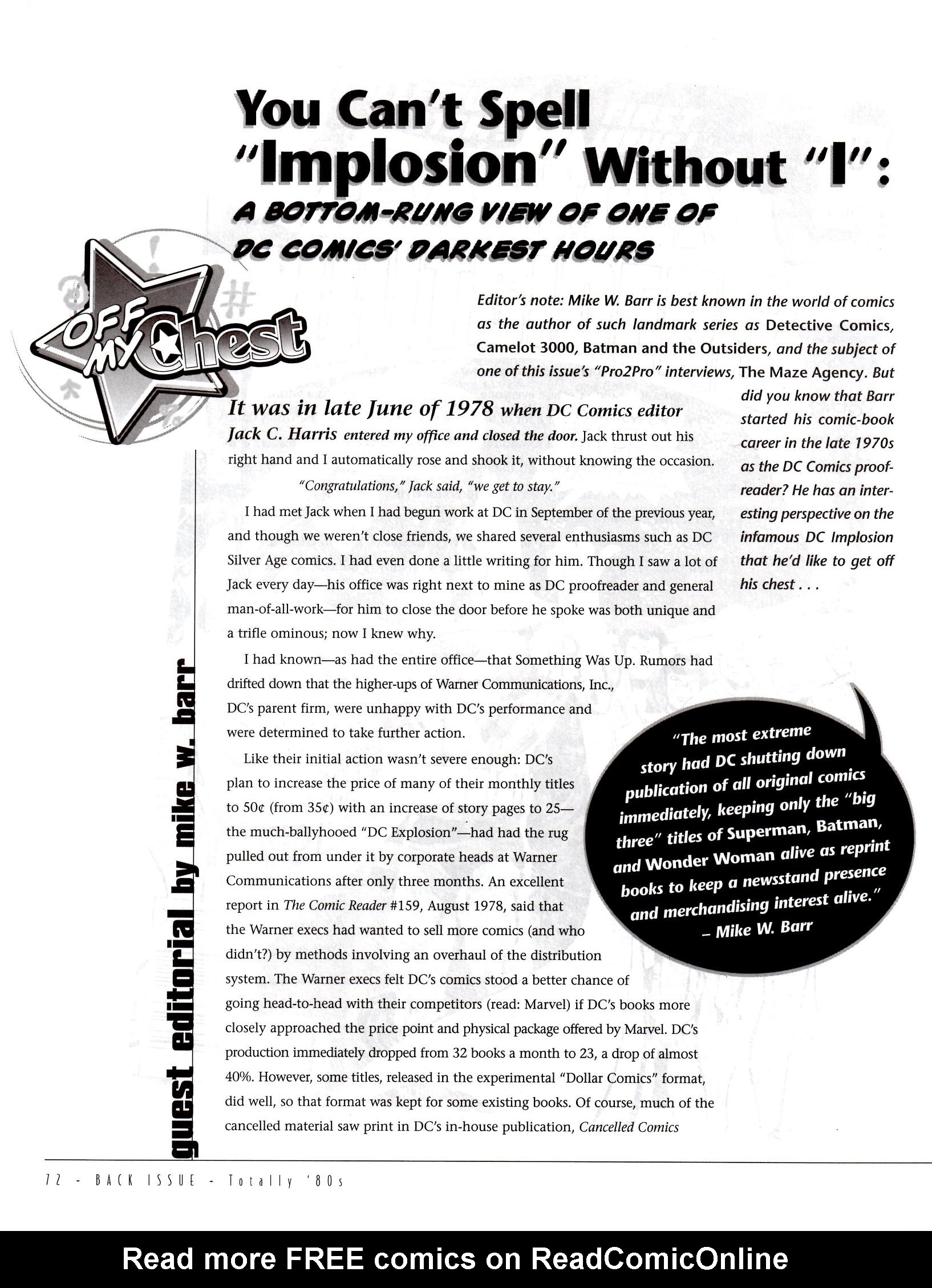 Read online Back Issue comic -  Issue #2 - 66