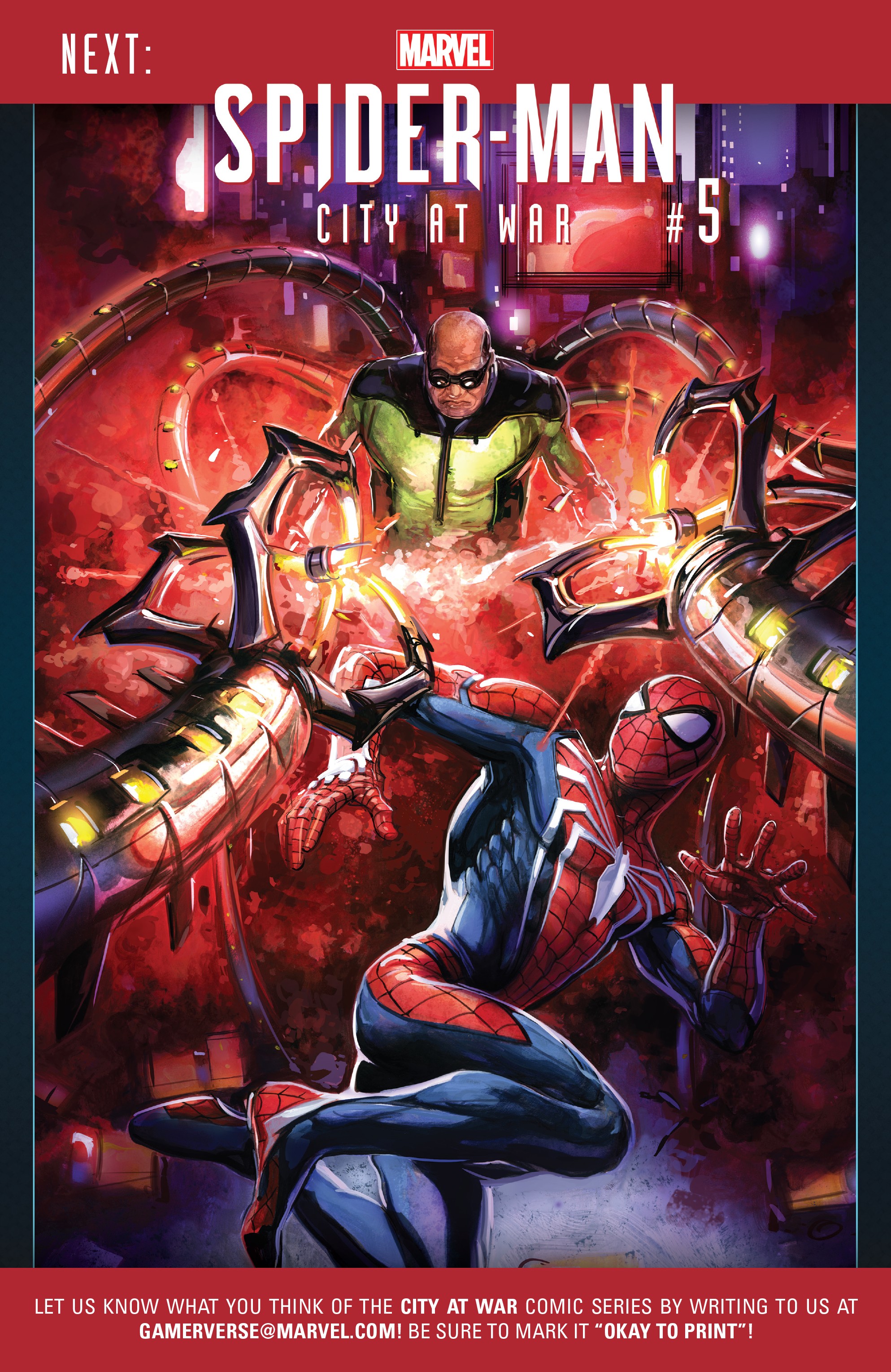 CB7334 Spider-Man City at War #4 Marvel VF/NM 9.0