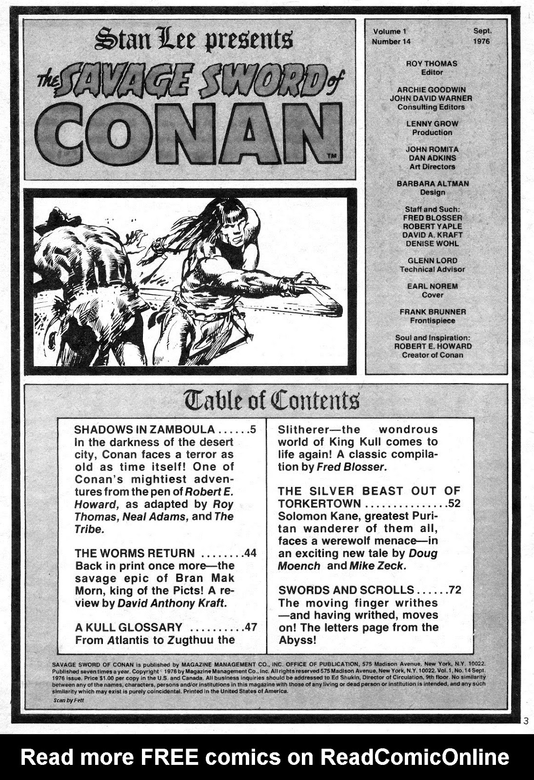 The Savage Sword Of Conan issue 14 - Page 3