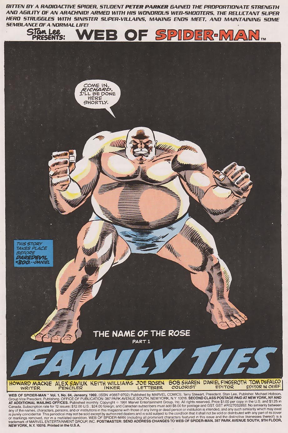 Read online Web of Spider-Man (1985) comic -  Issue #84 - 2