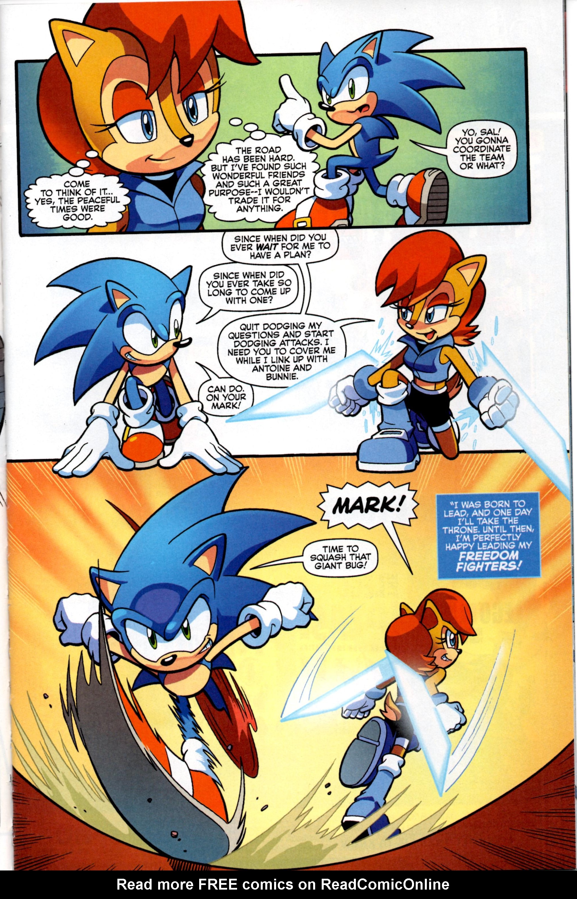 Read online Free Comic Book Day 2014 comic -  Issue # Archie Sonic the Hedgehog - Sonic Comic Origins - 7