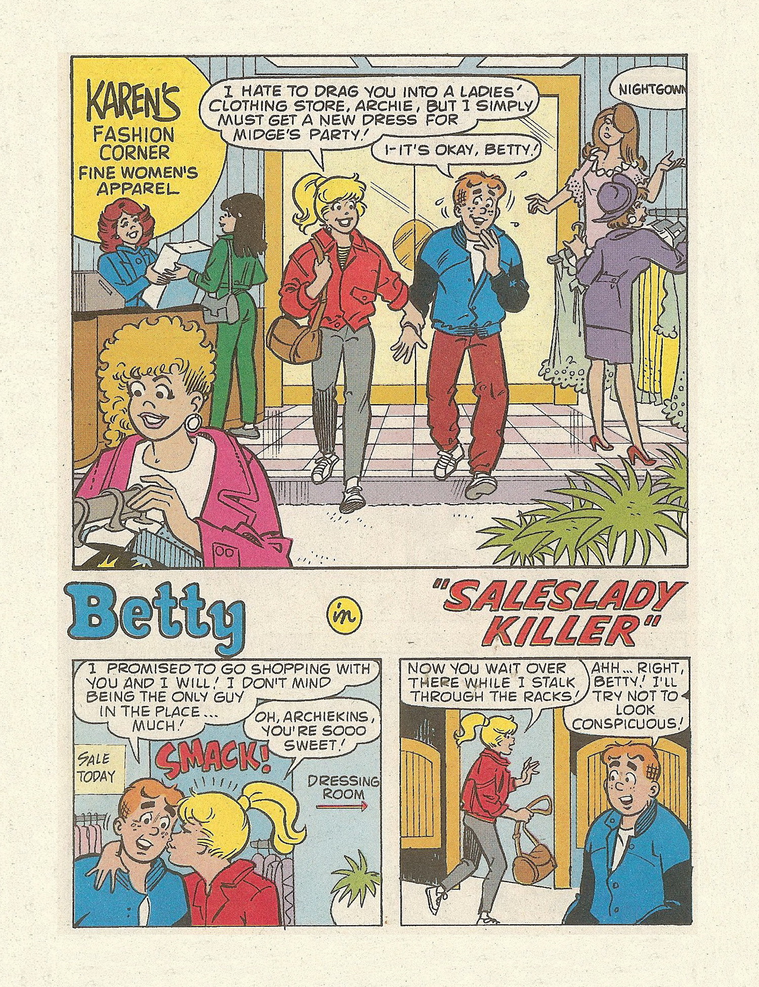 Read online Betty and Veronica Digest Magazine comic -  Issue #72 - 77