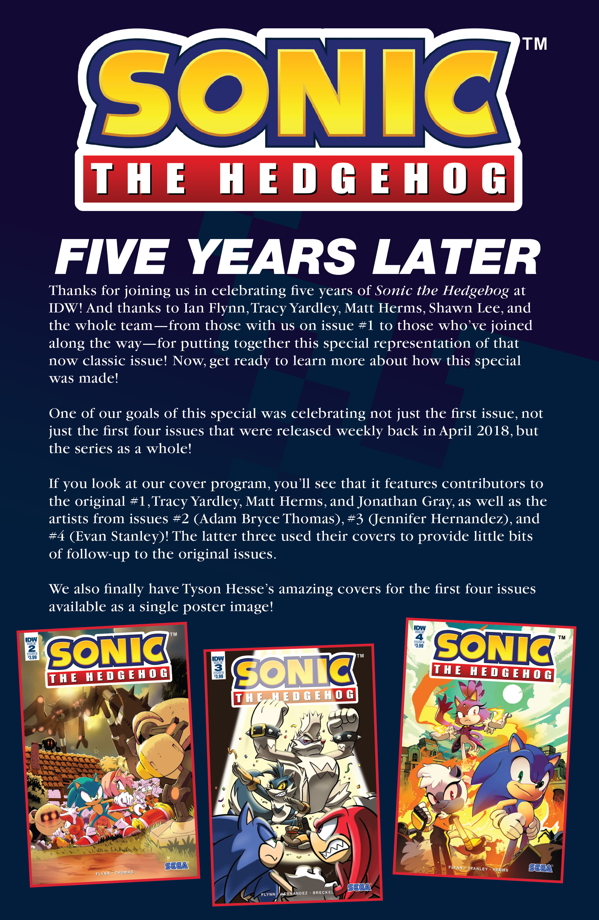 Read online Sonic the Hedgehog (2018) comic -  Issue # _5th Anniversary Edition - 44