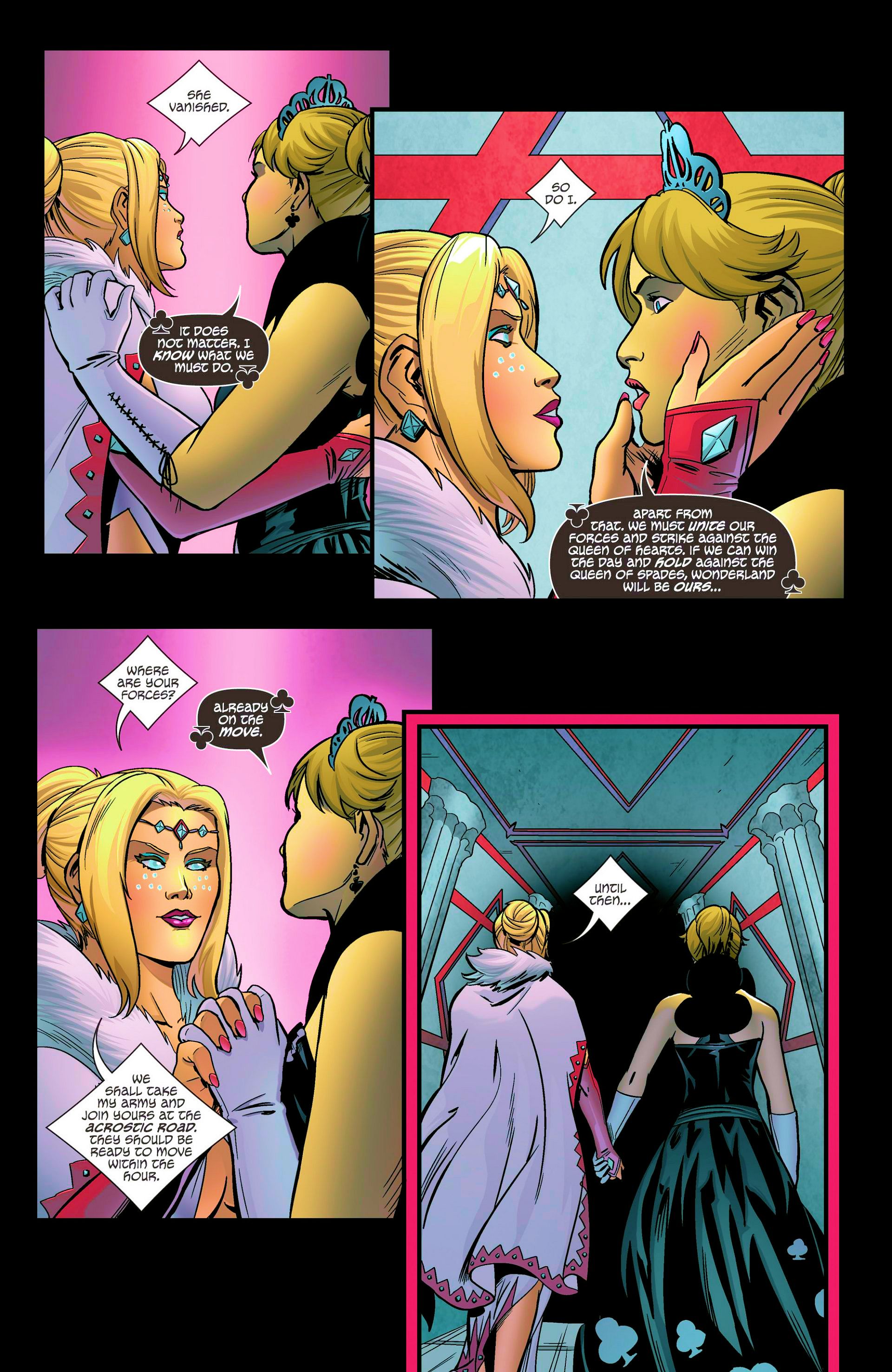 Read online Grimm Fairy Tales presents Wonderland: Clash of Queens comic -  Issue #4 - 19