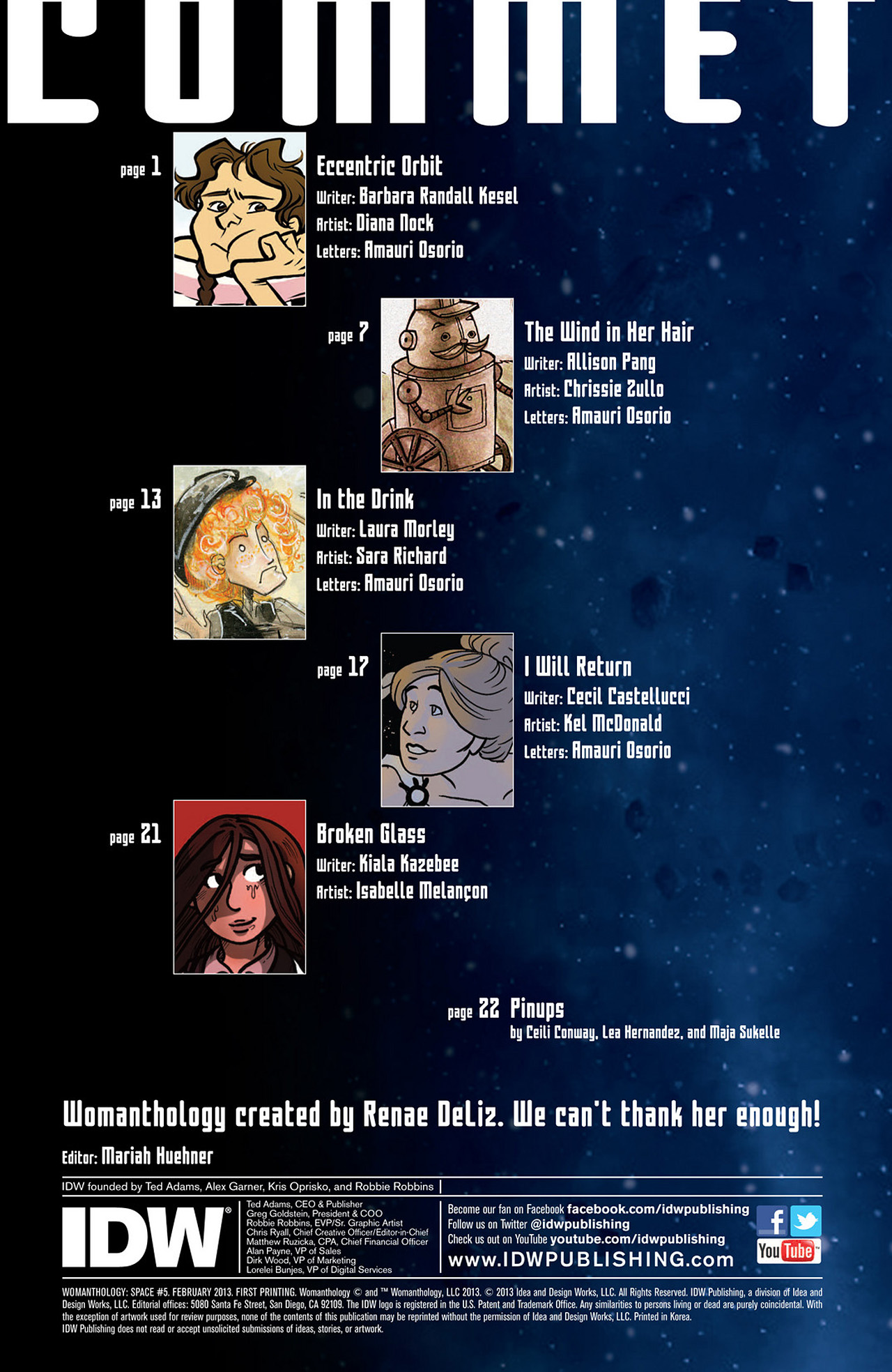 Read online Womanthology: Space comic -  Issue #5 - 2