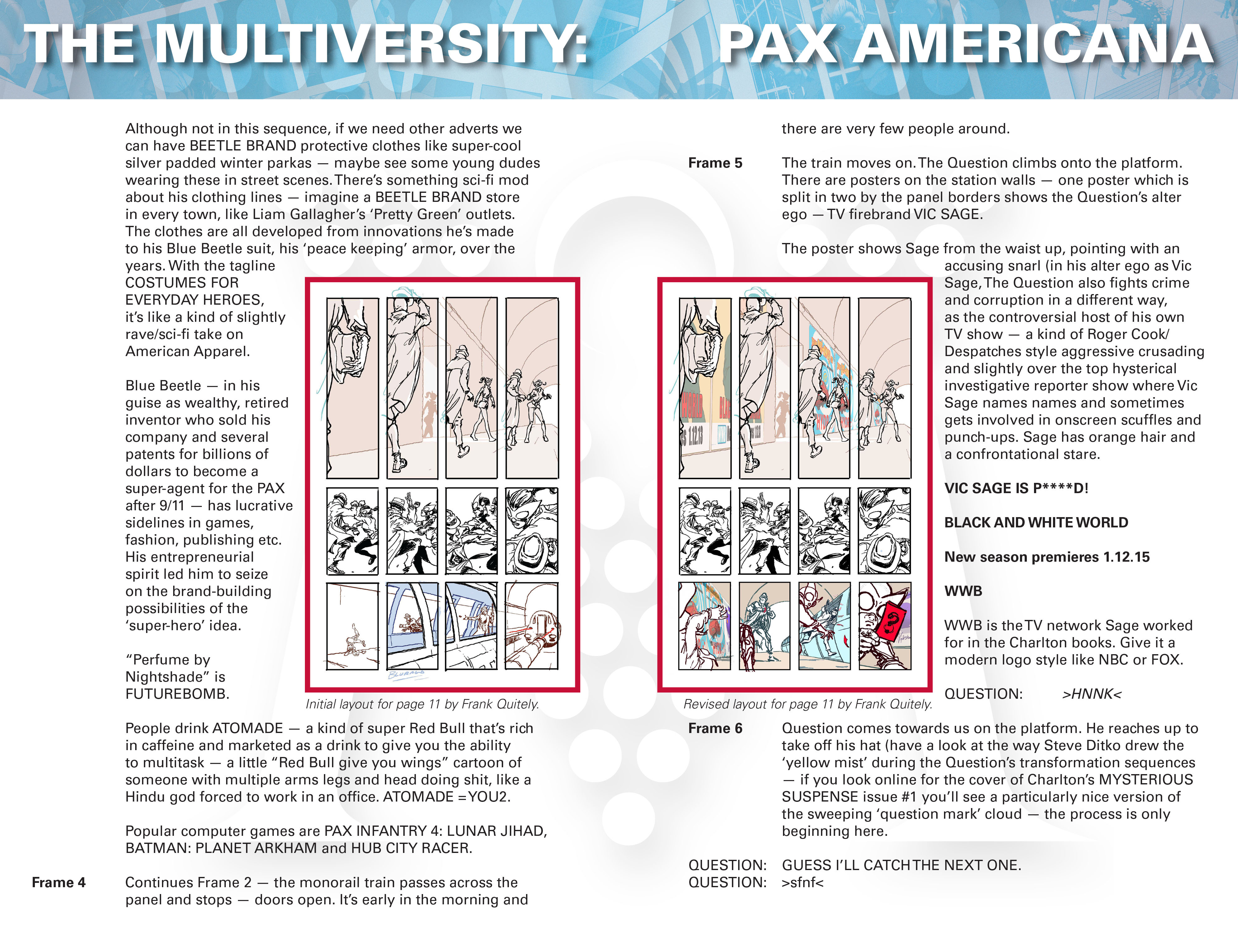 Read online The Multiversity: Pax Americana comic -  Issue # _Director's Cut - 44