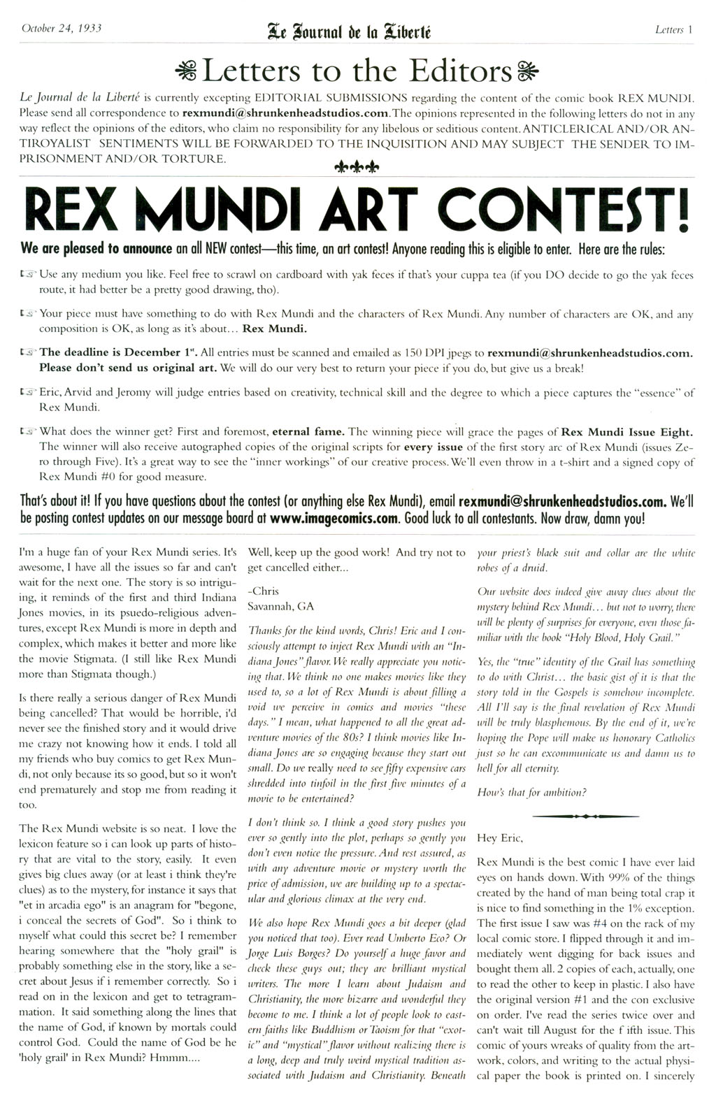 Read online Rex Mundi comic -  Issue #6 - 29