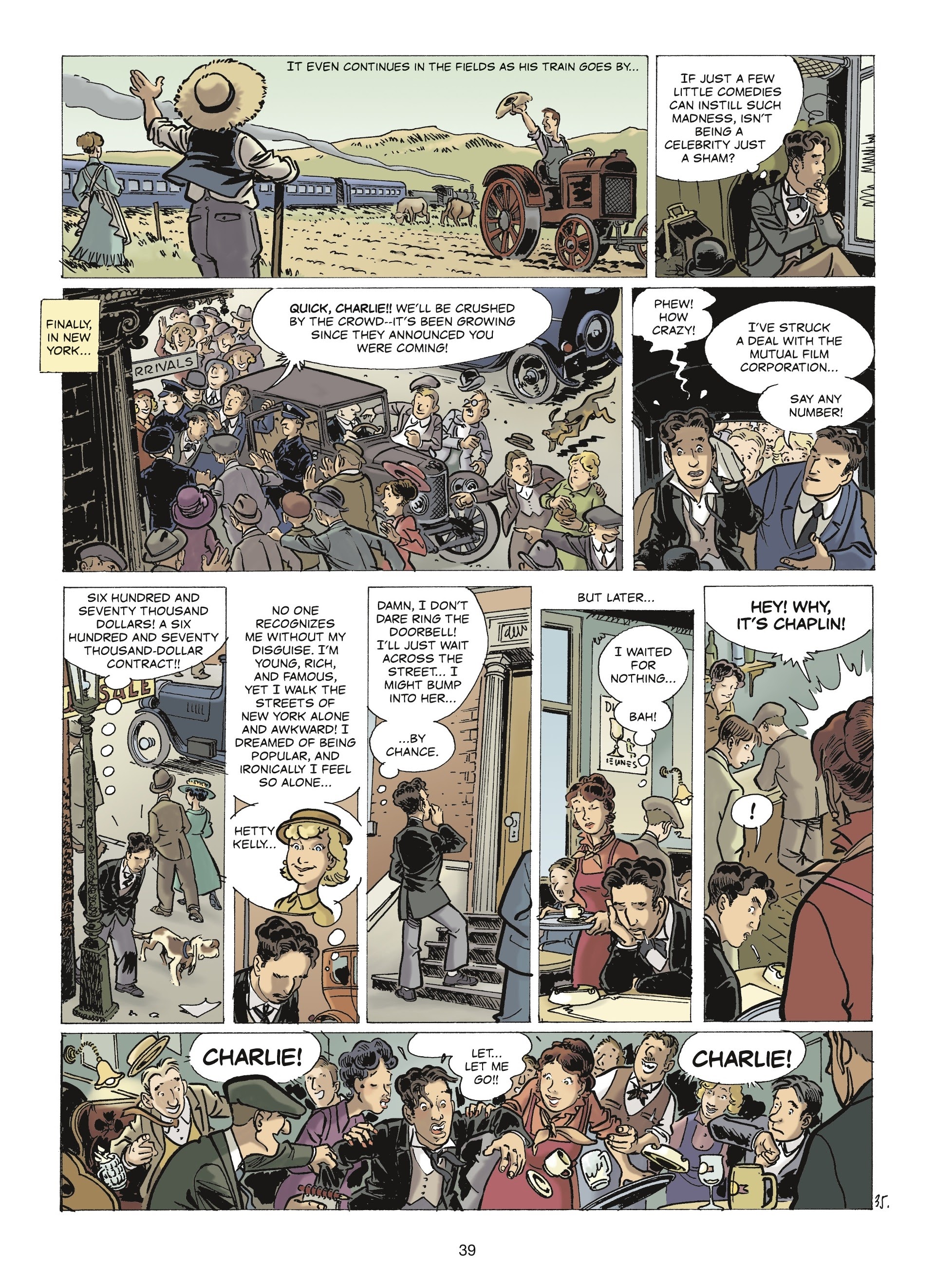 Read online The Stars of History: Charlie Chaplin comic -  Issue # TPB - 37