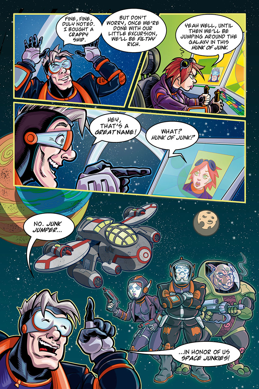 Read online Space Junkies comic -  Issue #1 - 6
