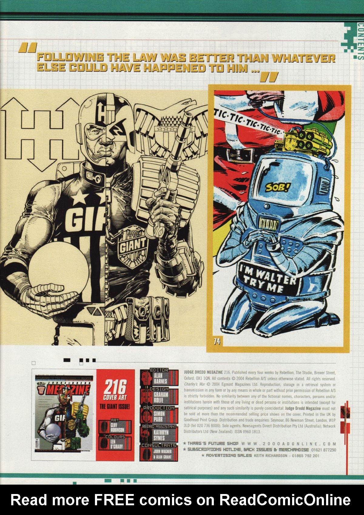 Read online Judge Dredd Megazine (Vol. 5) comic -  Issue #216 - 3
