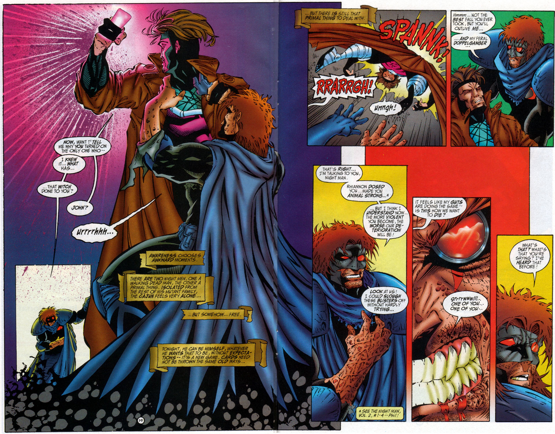 Read online The Night Man/Gambit comic -  Issue #2 - 13