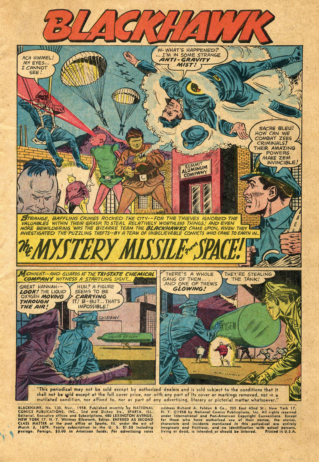 Read online Blackhawk (1957) comic -  Issue #130 - 3