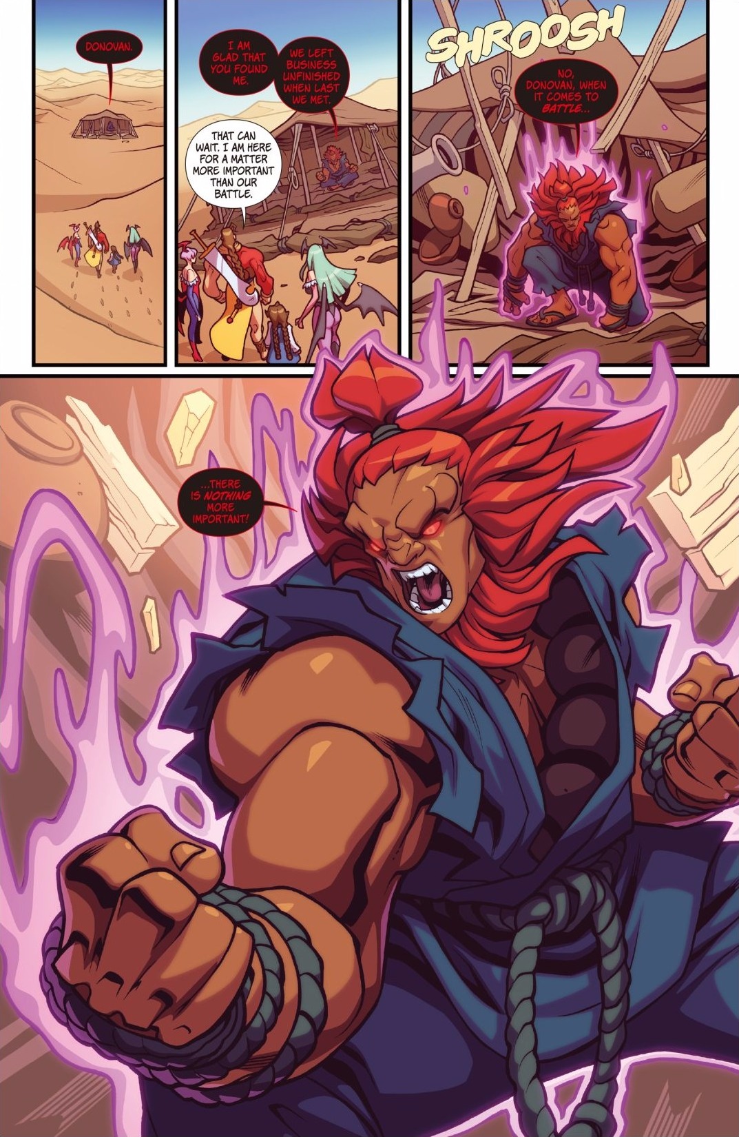 Read online Street Fighter VS Darkstalkers comic -  Issue #5 - 12